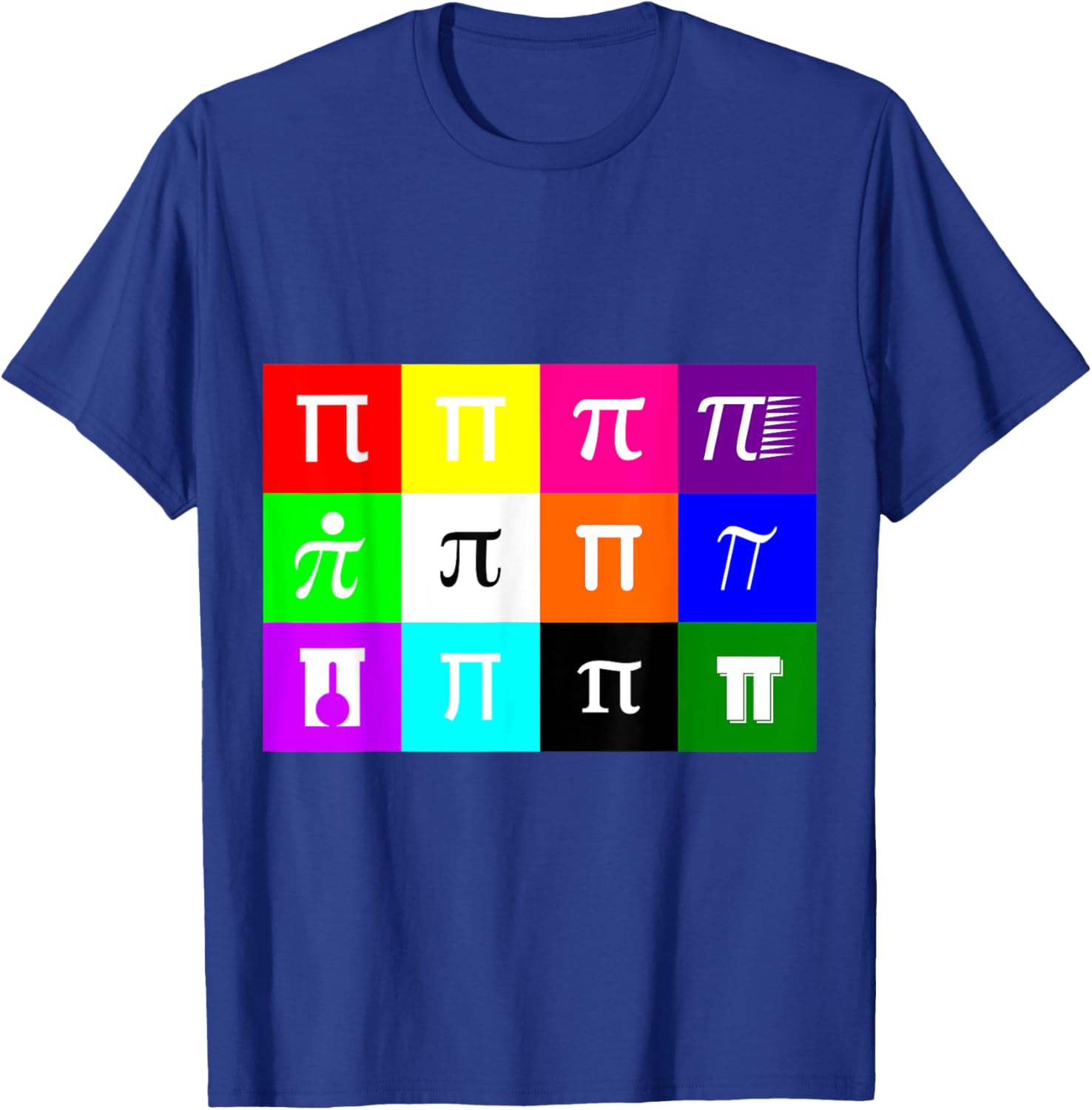 Colorblock Happy Pi Day T-Shirt for Math Geometry Nerds and Geeks - 13