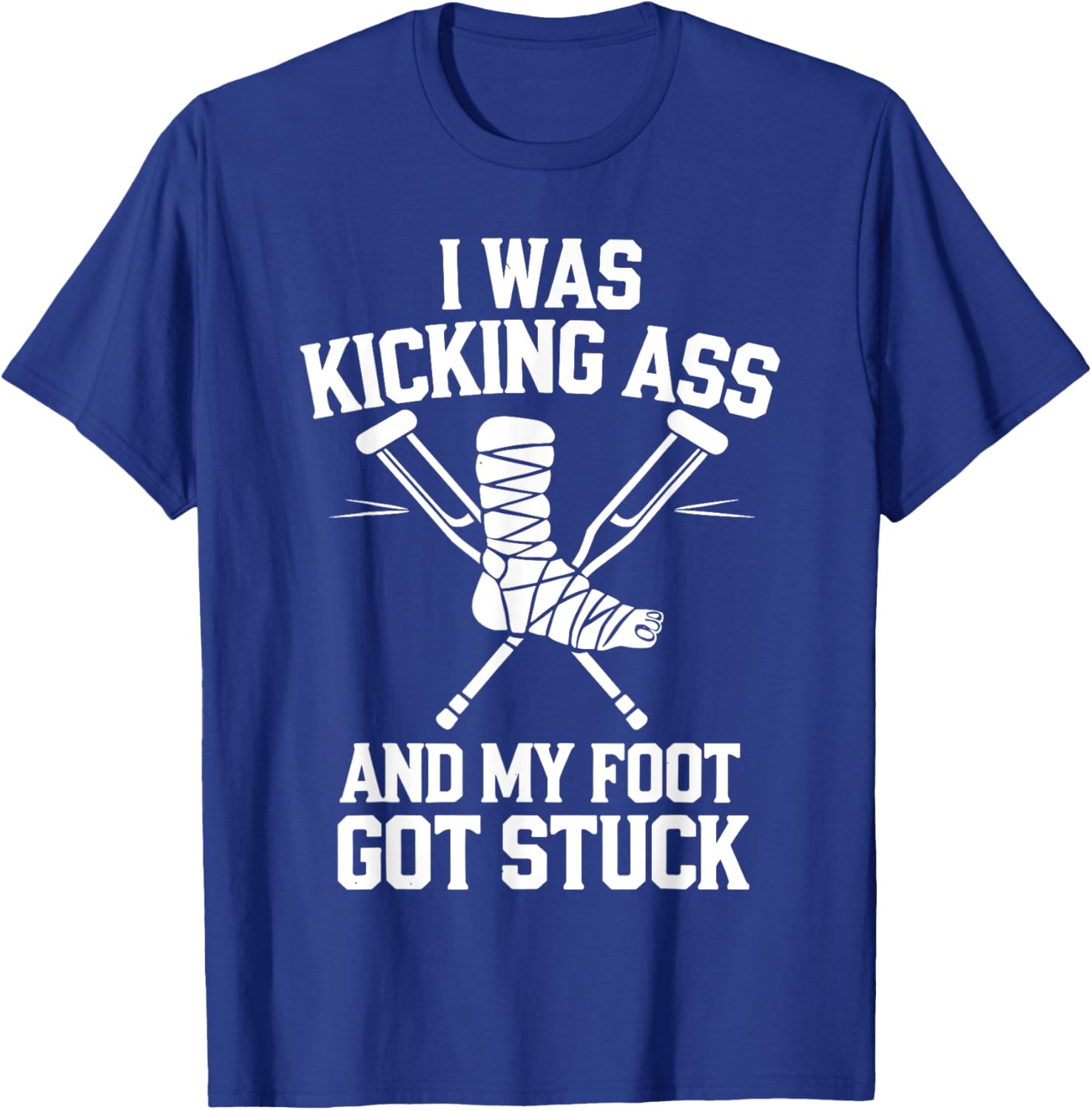Funny Broken Leg Art T-Shirt for Men, Women, and Kids Surgery Recovery - 14