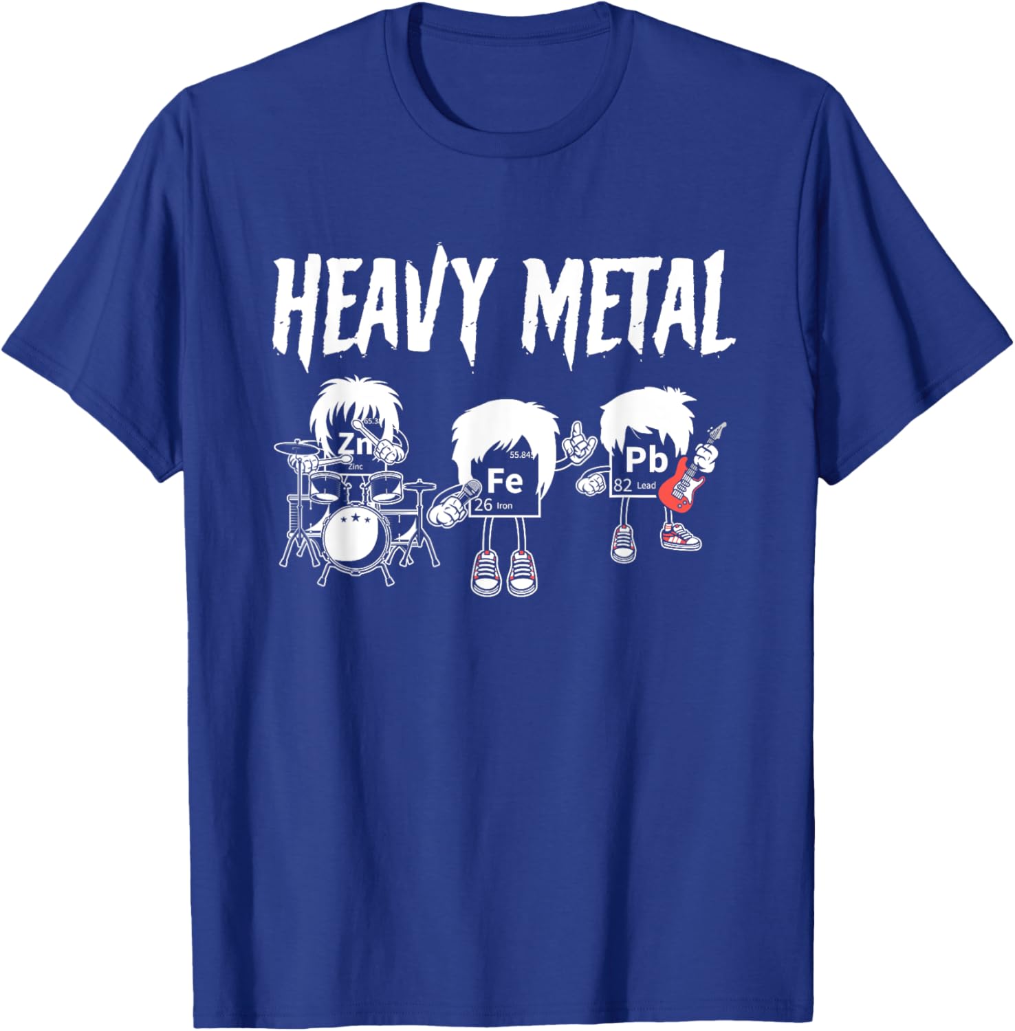 Funny Chemistry T-Shirt with Heavy Metal Music Puns for Science Lovers - 13