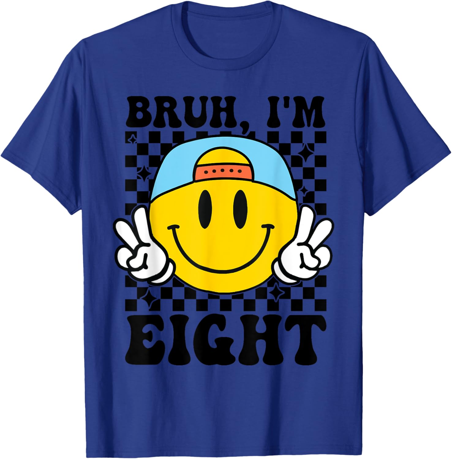 Groovy 8th Birthday T-Shirt for Boys and Girls Fun Gift Idea - 1