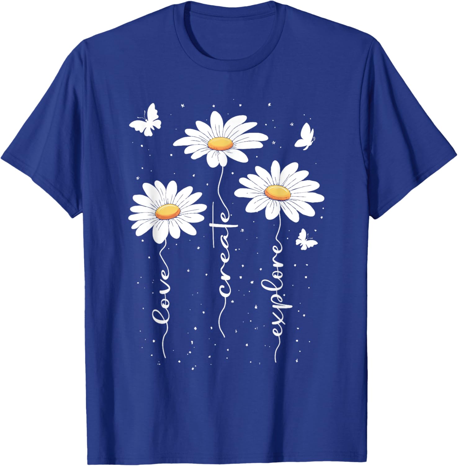 Cute Daisy Floral T-Shirt for Nature Lovers - Inspirational Flower Design - 18