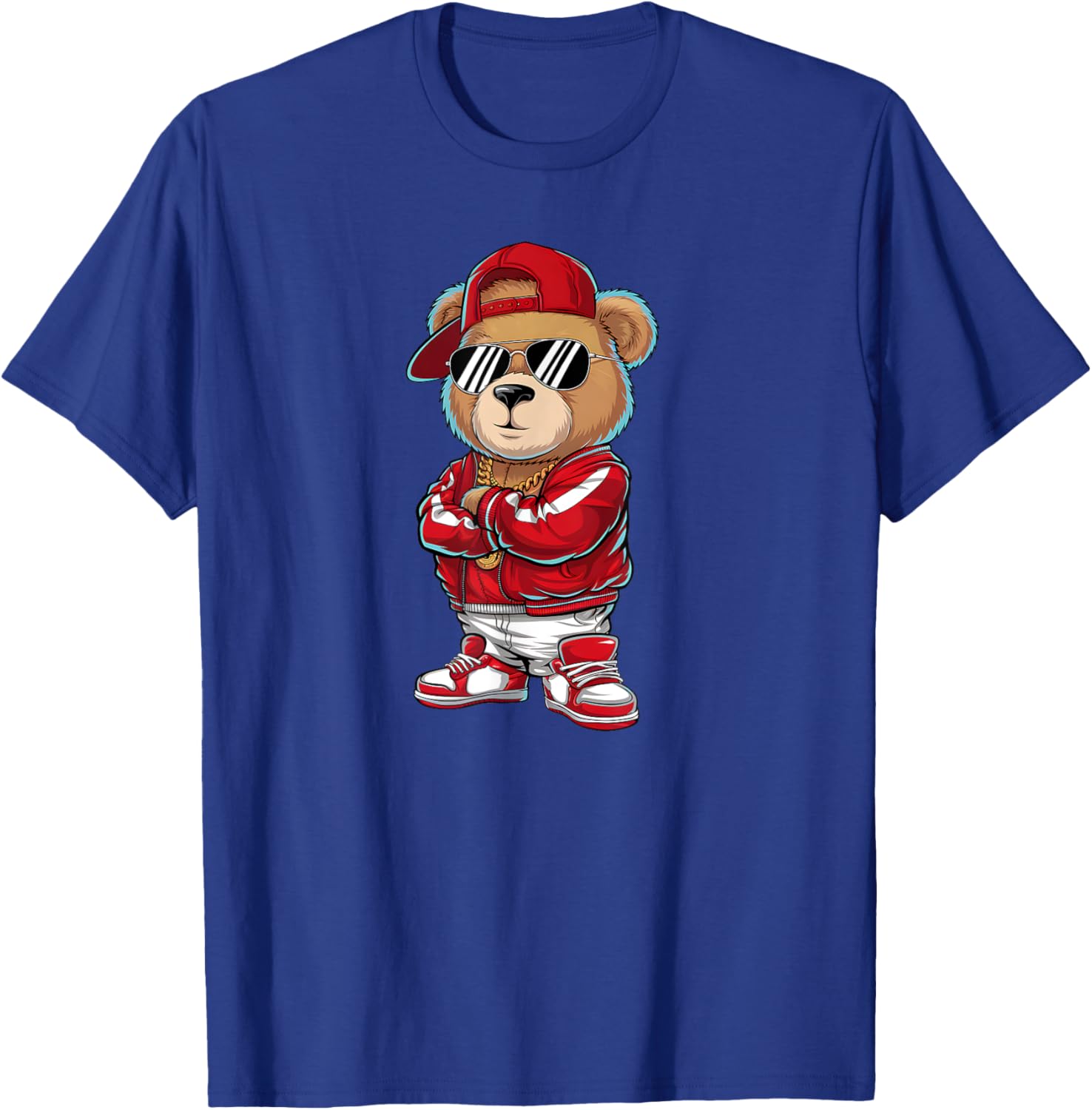 Funny Hip Hop Teddy Bear 90s Graffiti Art T-Shirt for Rap Lovers - 7