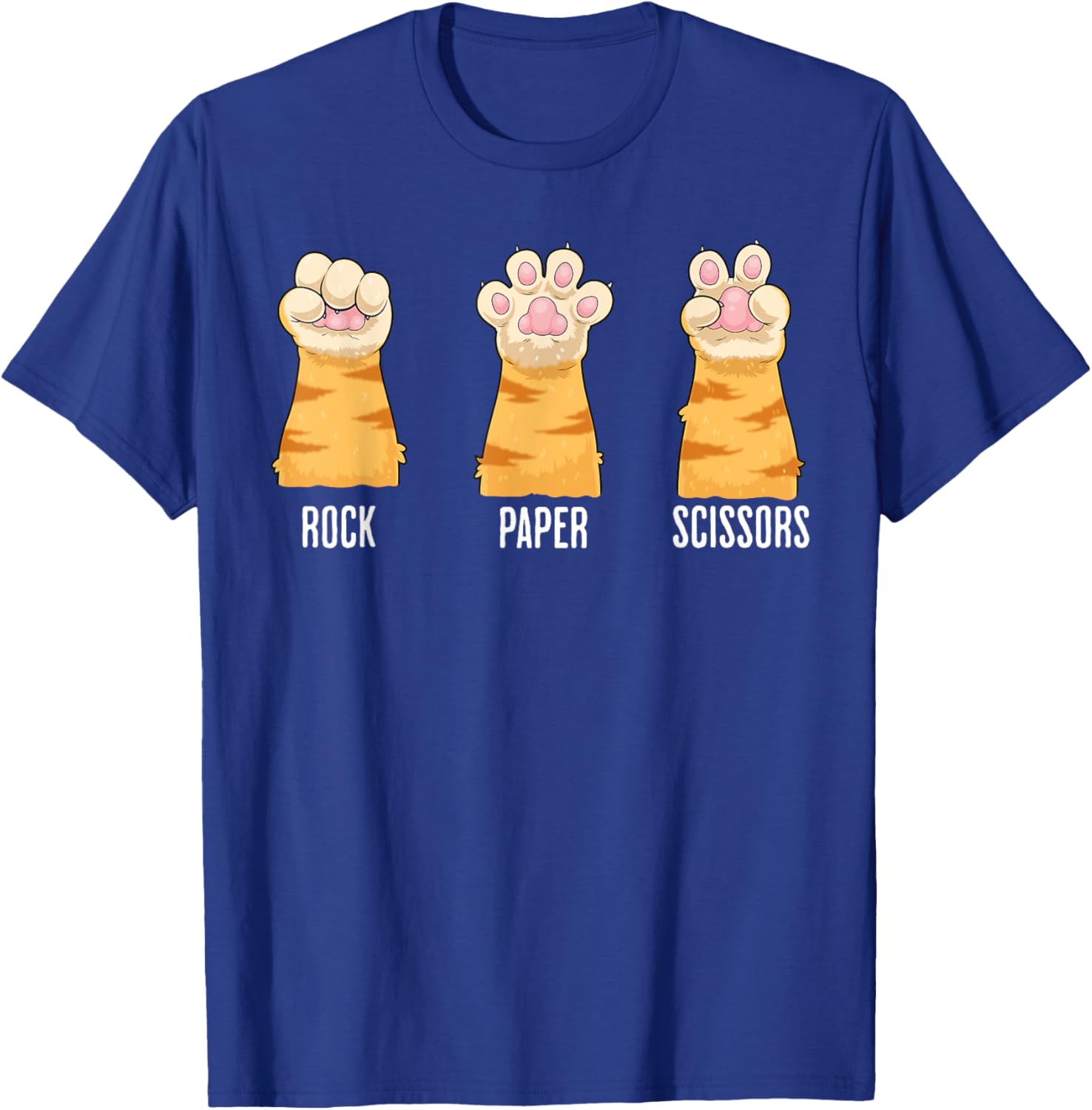 Funny Cat Paws Rock Paper Scissors T-Shirt for Kids and Adults - 20