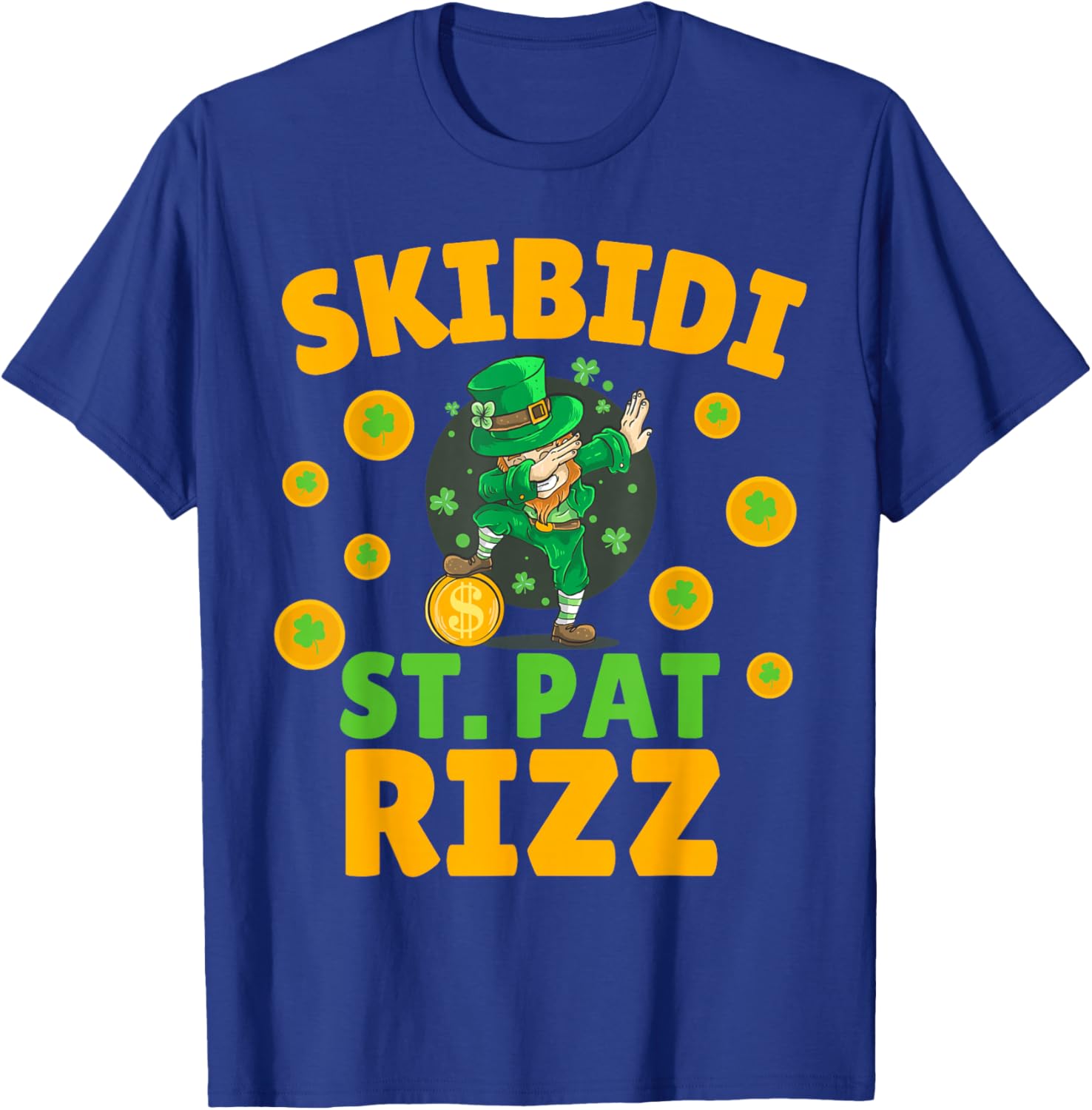 Funny St Patrick's Day Irish Skibidi Rizz T-Shirt for Festive Style - 21