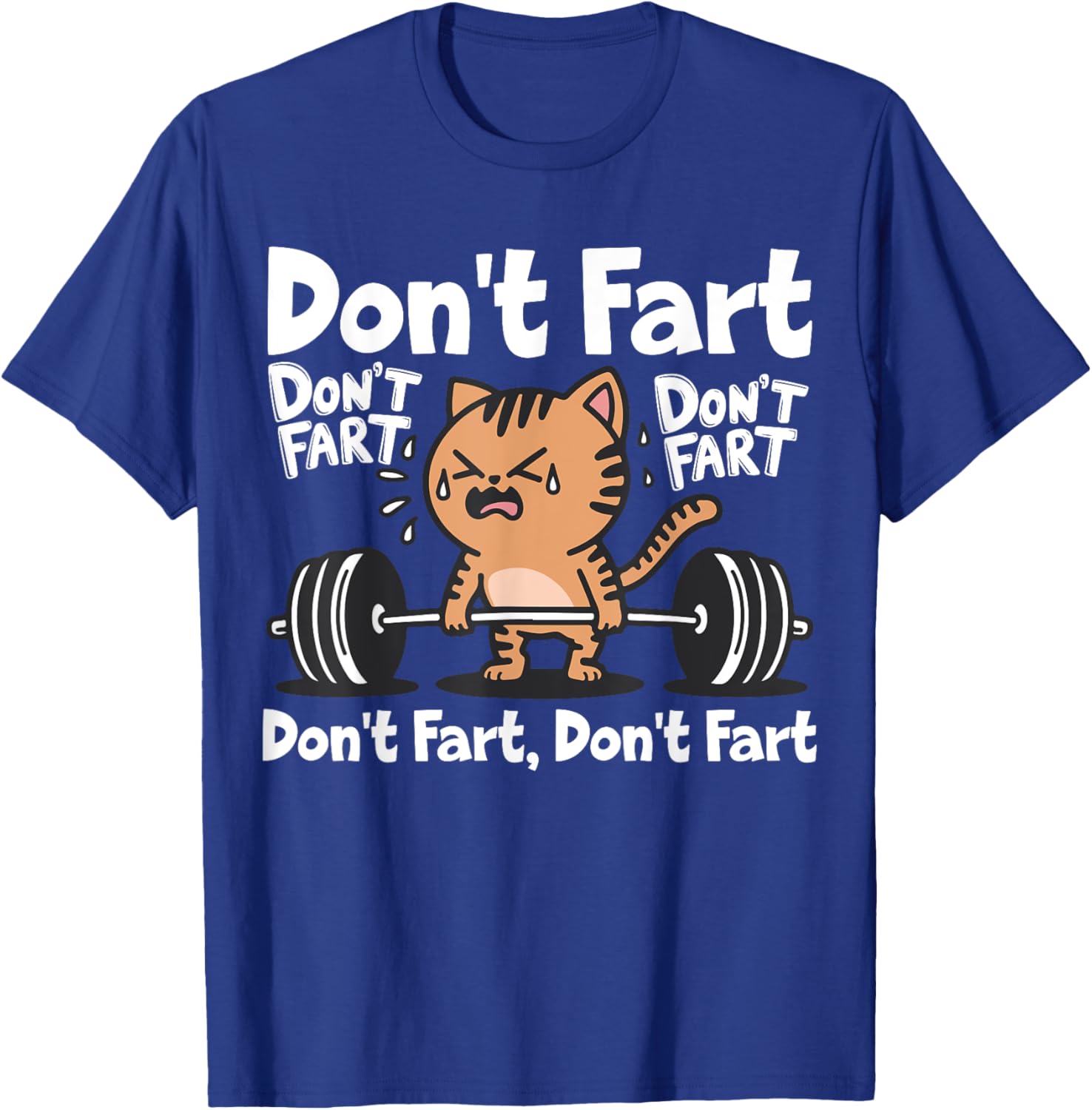 Funny Cat Workout T-Shirt for Weightlifting Fitness Lovers - 18