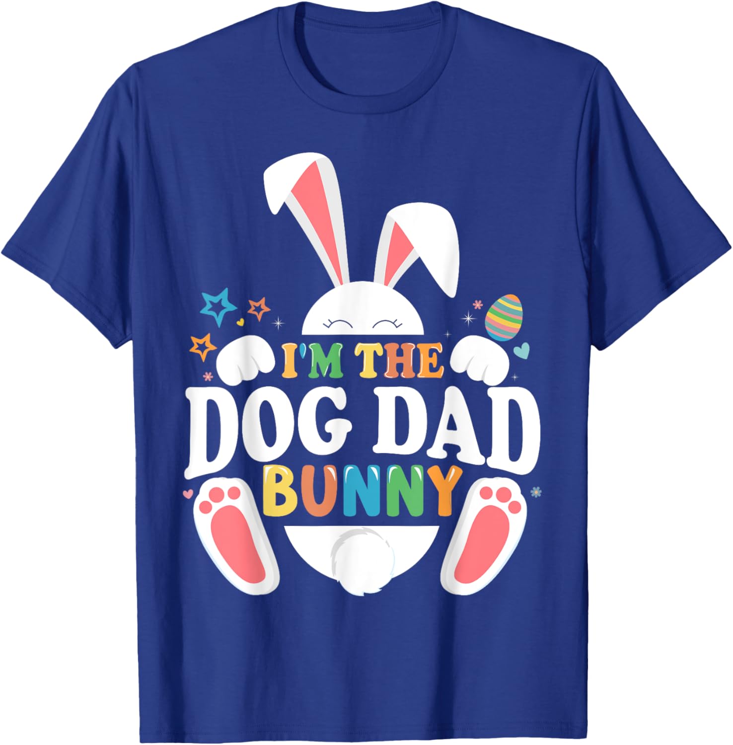 Cute Dog Dad Bunny Easter T-Shirt for Fun Matching Outfits - 9