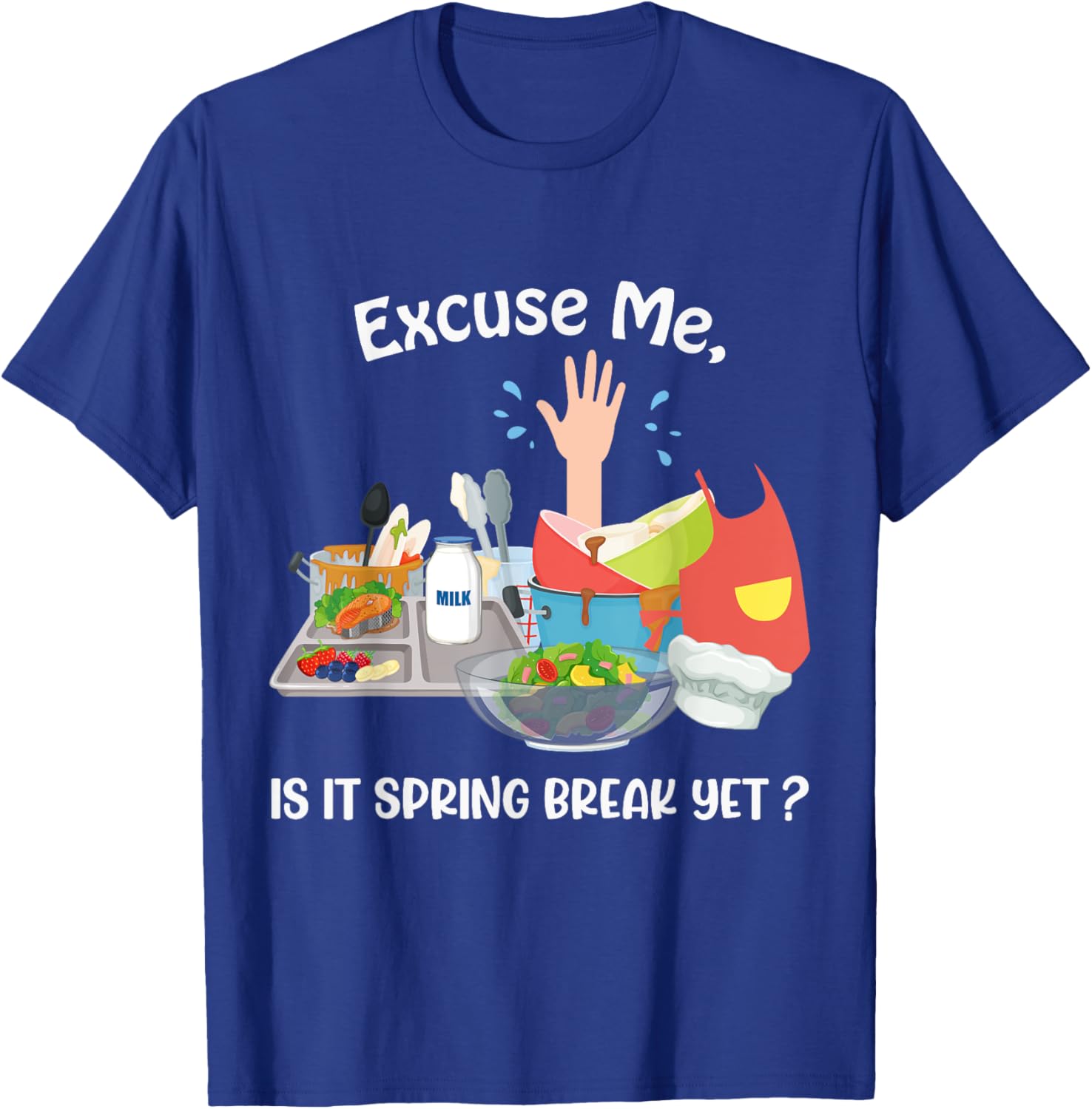 Funny Lunch Lady Life T-Shirt for Spring Break Enthusiasts - 15