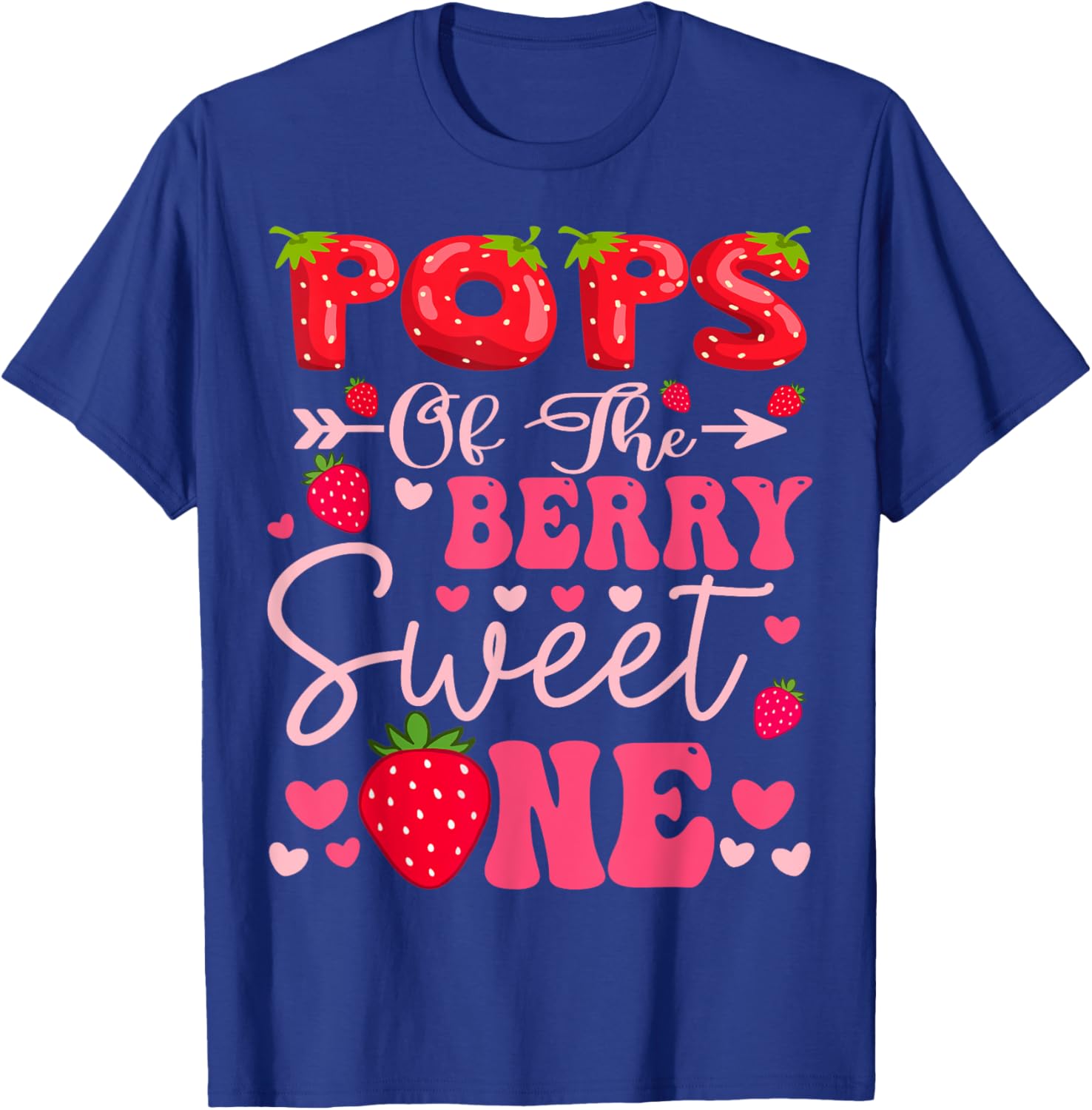 Cute Strawberry 1st Birthday Girl T-Shirt for Sweet Celebrations - 4
