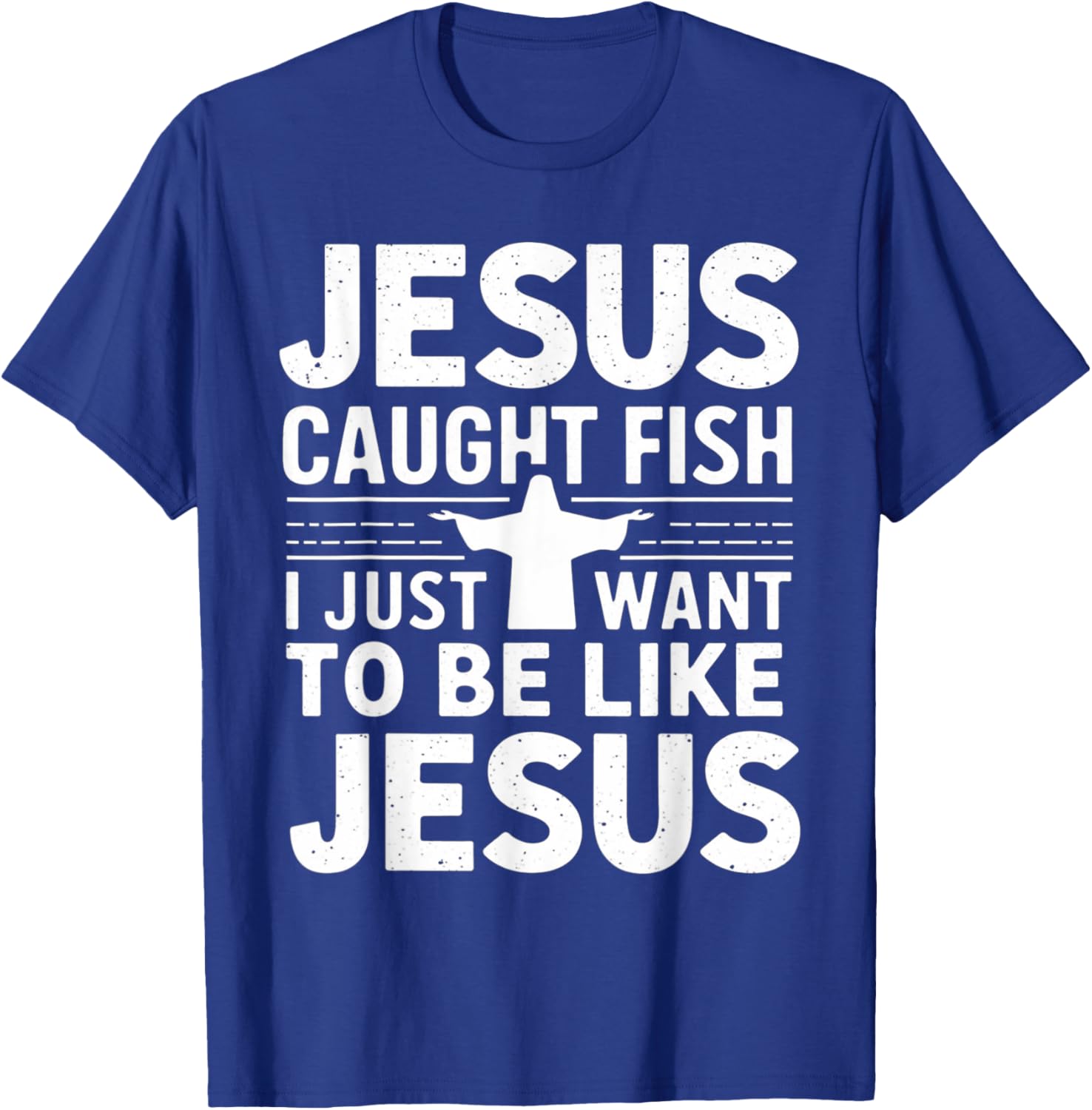 Catch Fish with Faith - Jesus Caught Fish T-Shirt for Christian Anglers - 14