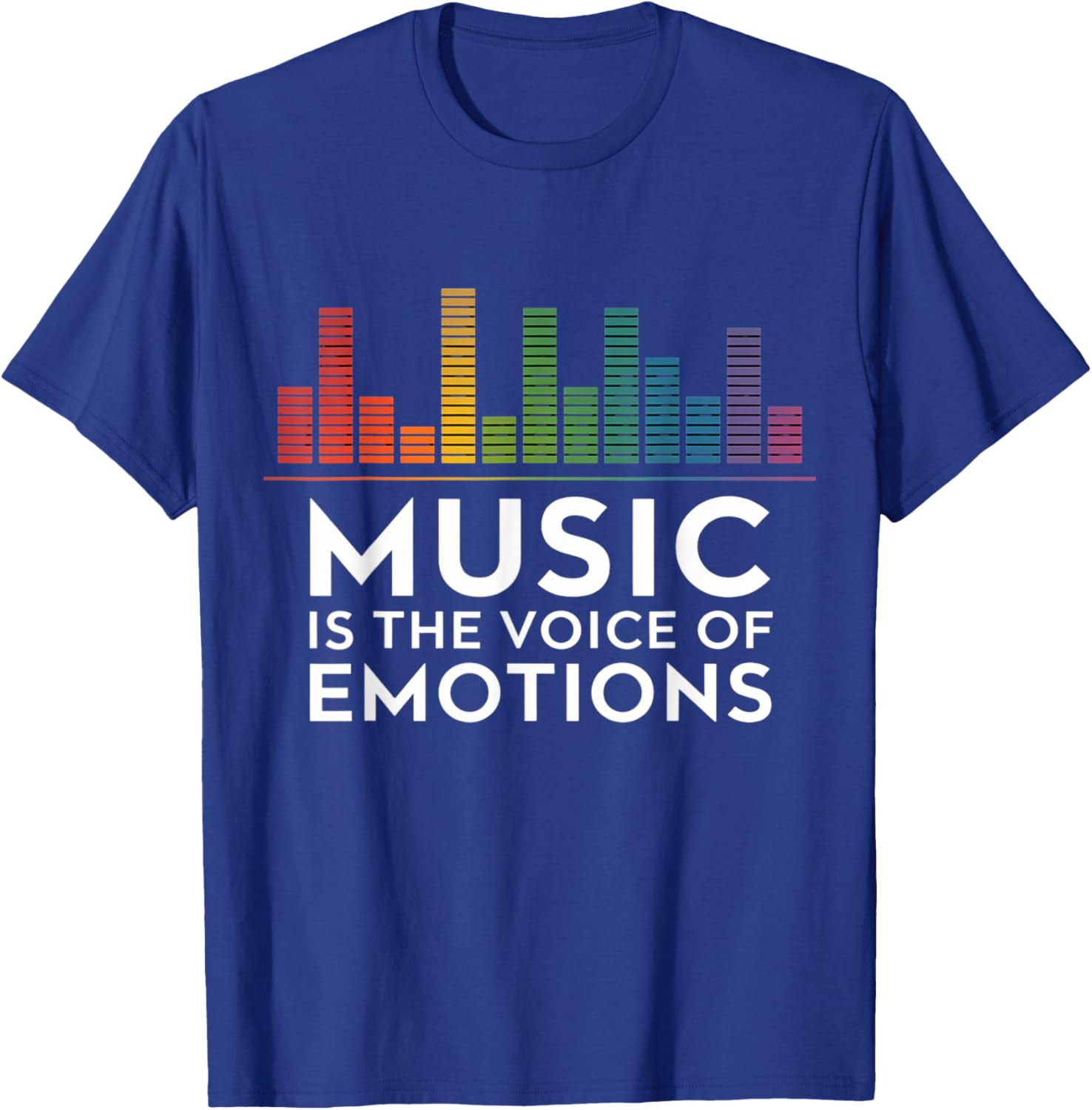 Equalizer DJ Musical Quote T-Shirt Music is the Voice of Emotions - 3