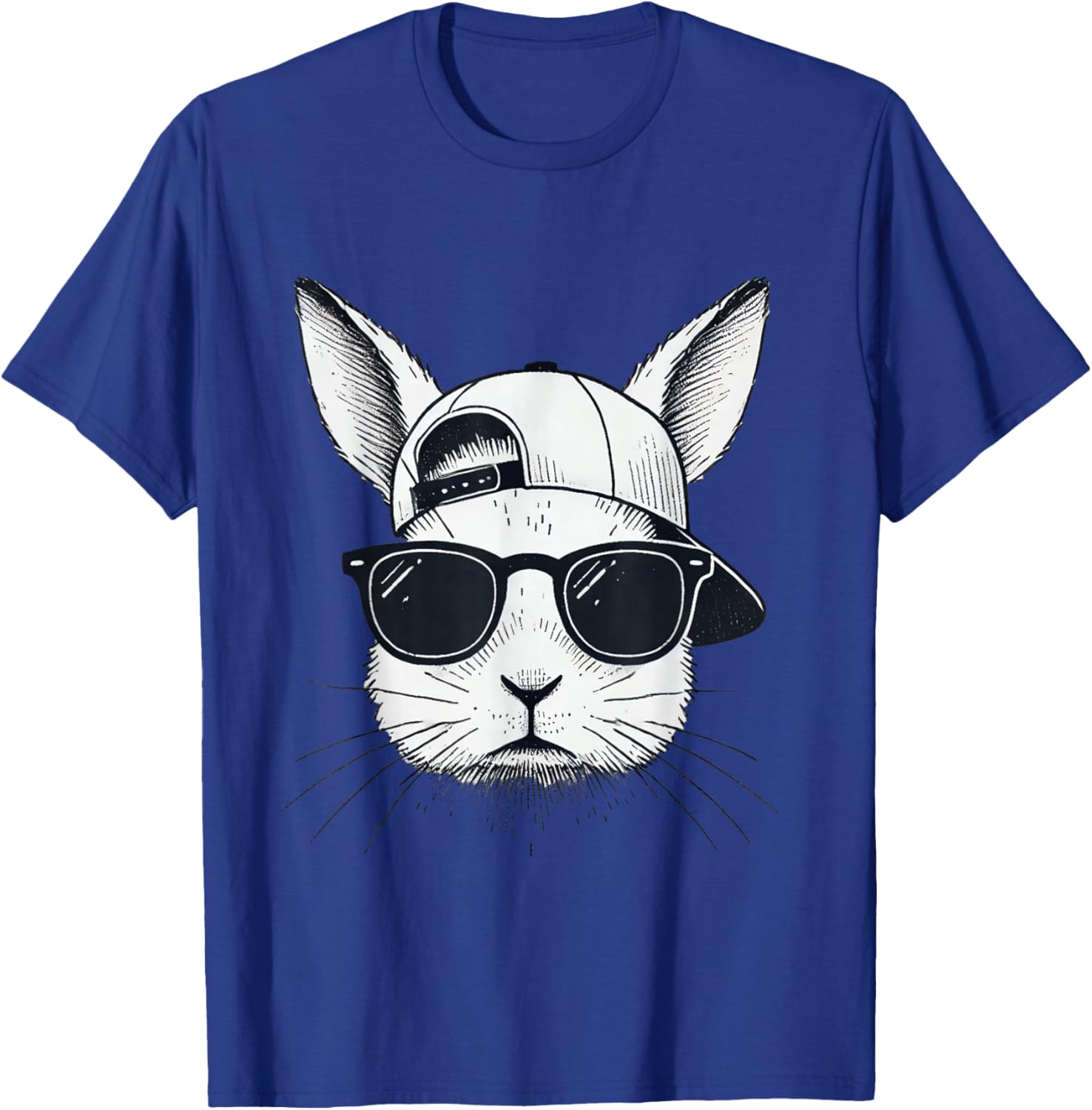 Cool Bunny Face Sunglasses T-Shirt for Easter Fun β Boys, Men, Kids - 24