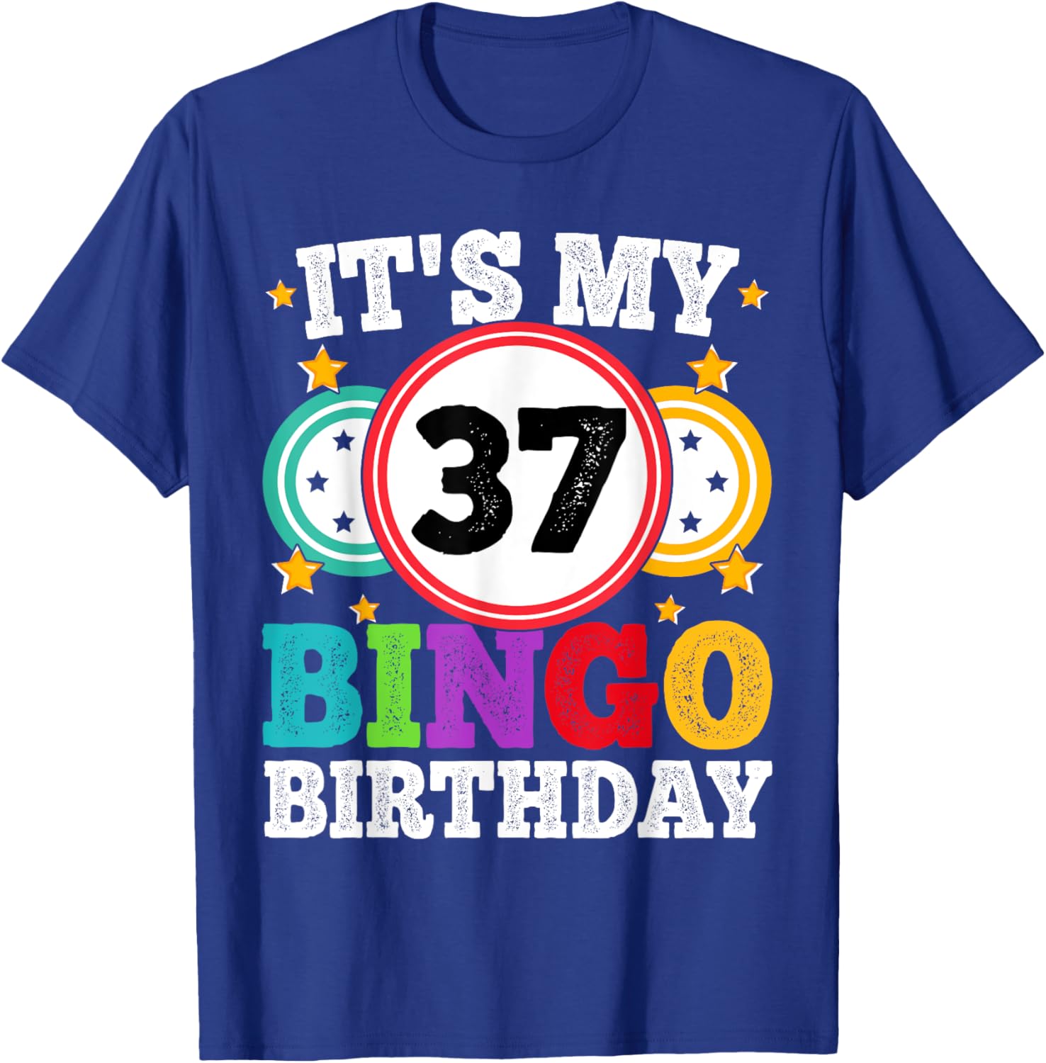 Funny Bingo 37th Birthday T-Shirt for Men and Women - Celebrate in Style - 15
