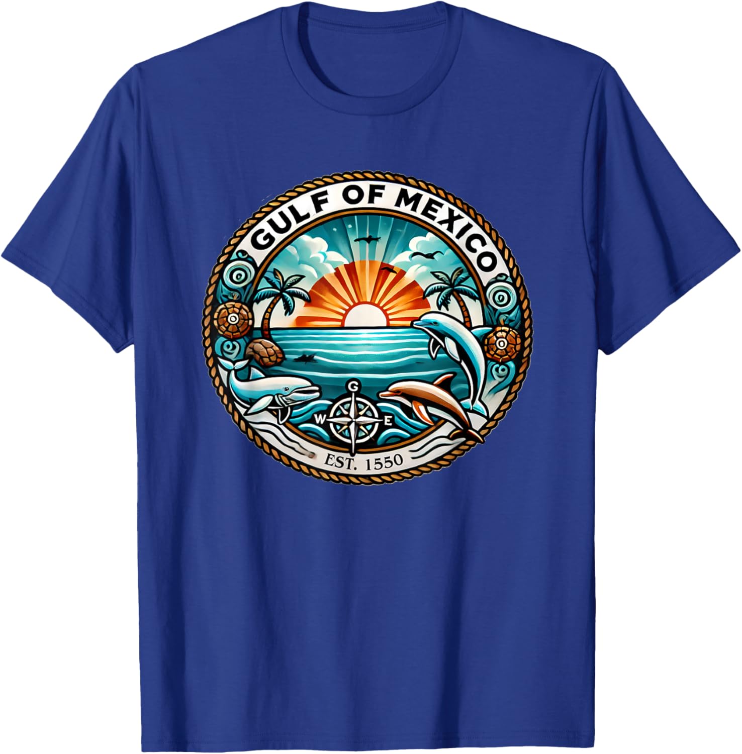 Gulf of Mexico Sunset T-Shirt - Vibrant Caribbean Beach Design - 4