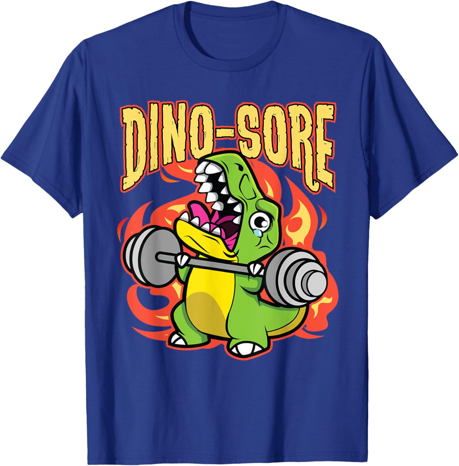 Cute Dinosaur Gym Workout T-Shirt for Fitness Lovers and Lifters - 11
