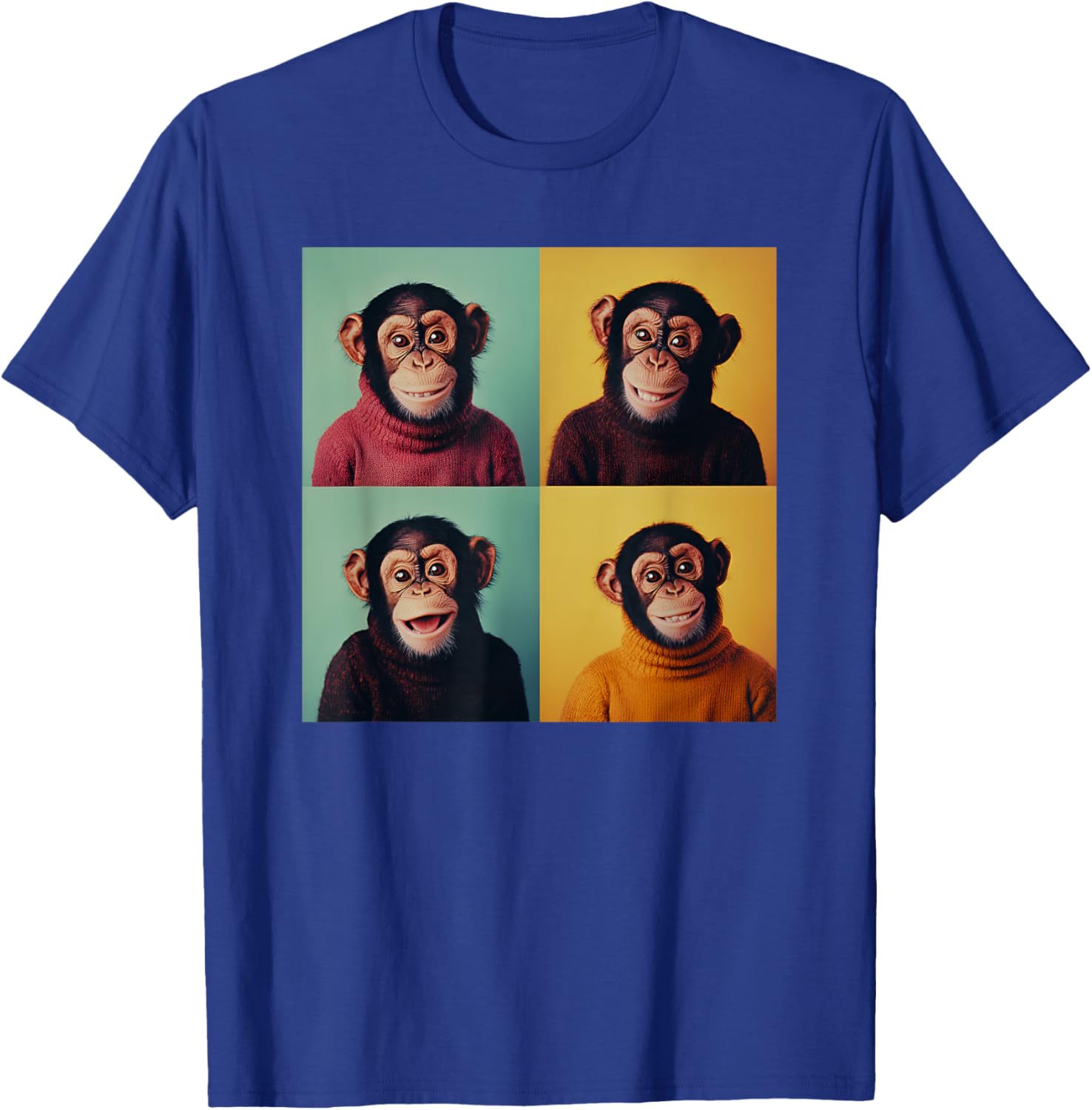 Funny Monkey Chimp T-Shirt for Animal Lovers - Awkward Photoshoot Design - 23