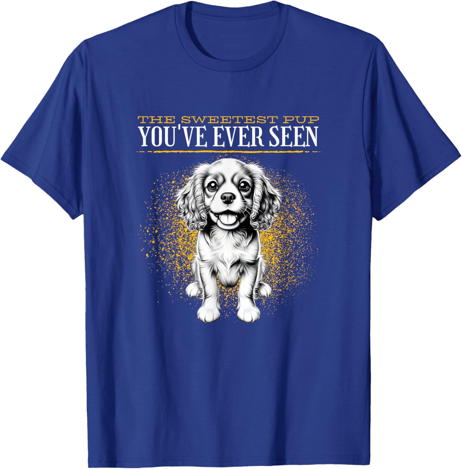 Cute Cavalier King Charles Spaniel Puppy T-Shirt for Dog Lovers - 9
