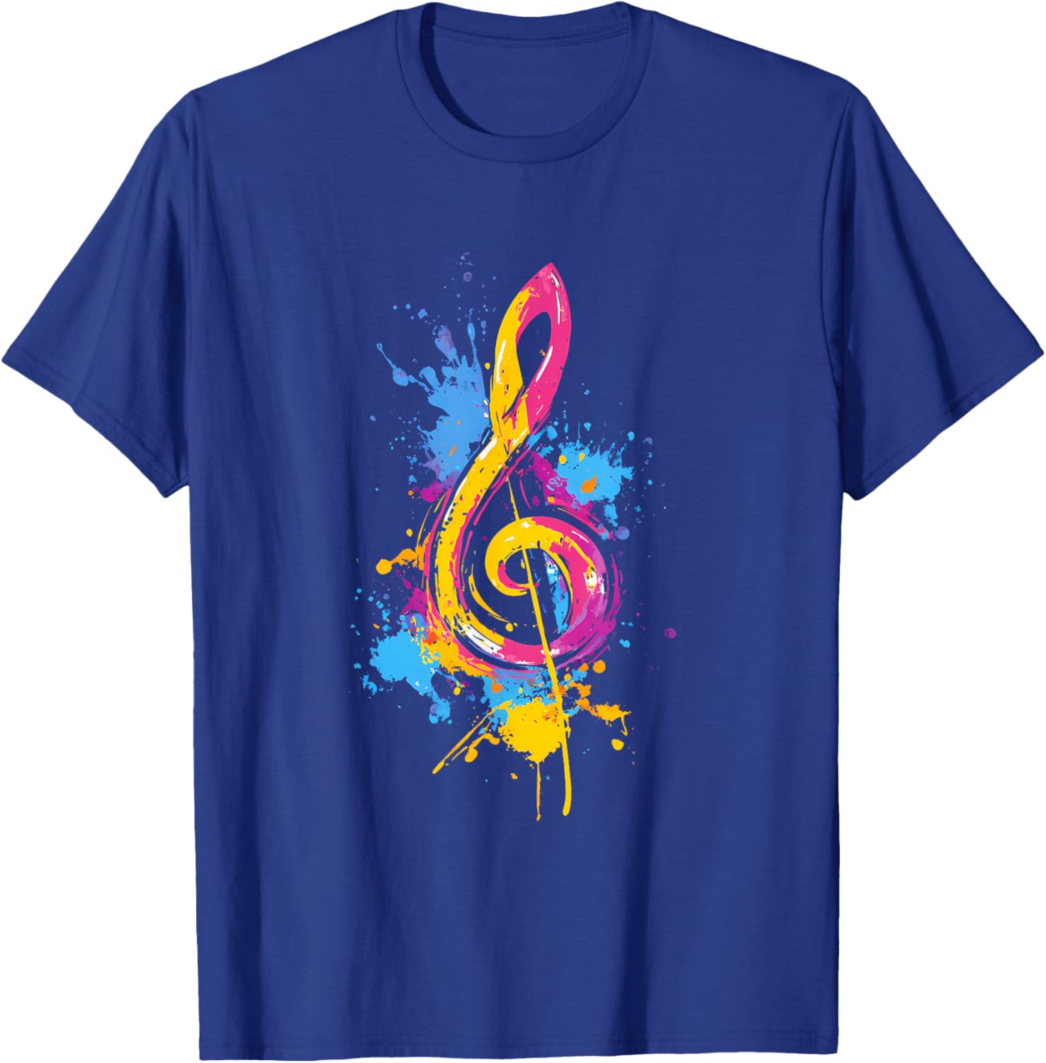 Colorful Treble Clef T-Shirt for Music Lovers - Fun Musical Tee - 8