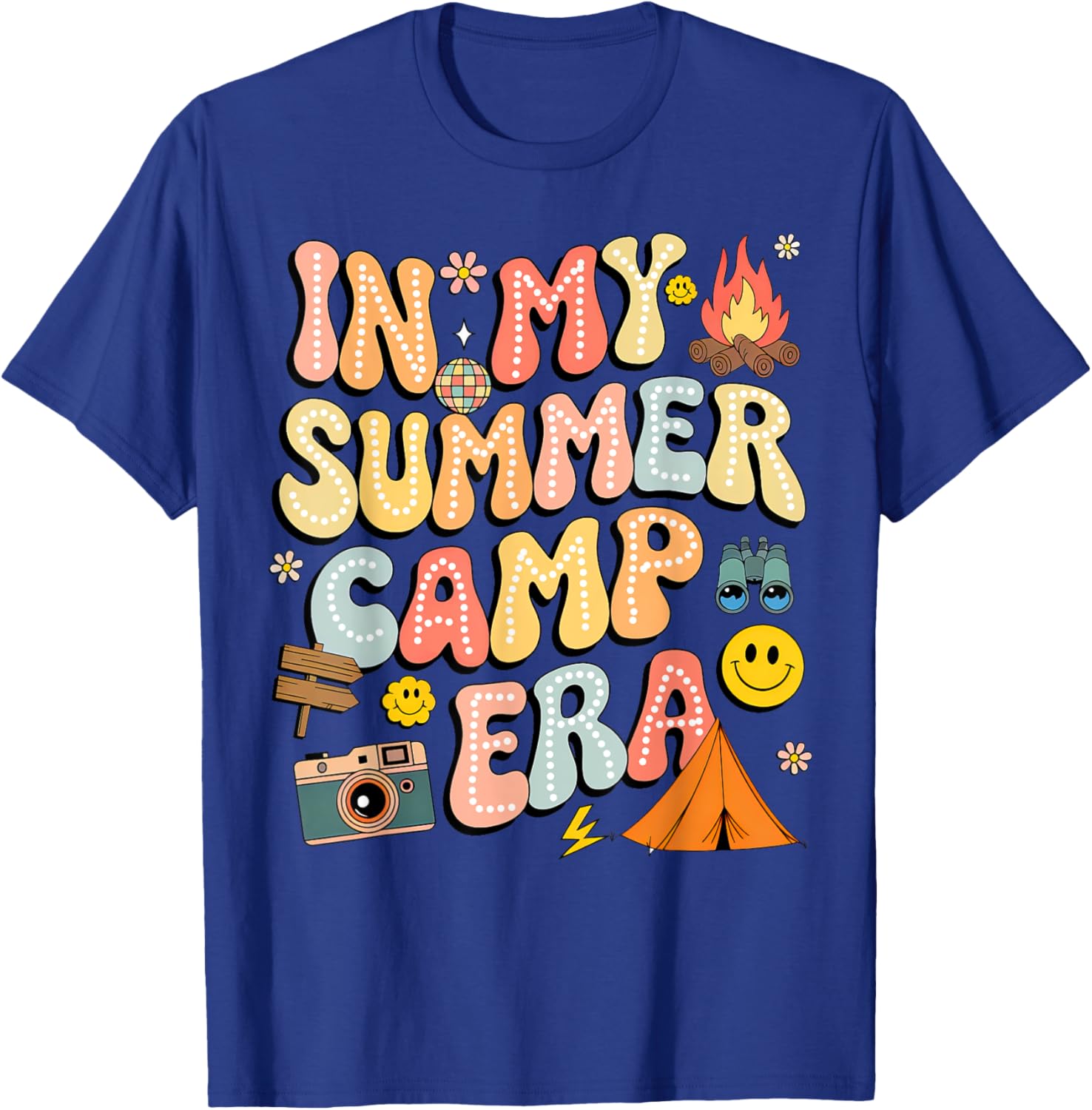 Groovy Summer Camp Crew Last Day of School T-Shirt for Fun Adventures - 21