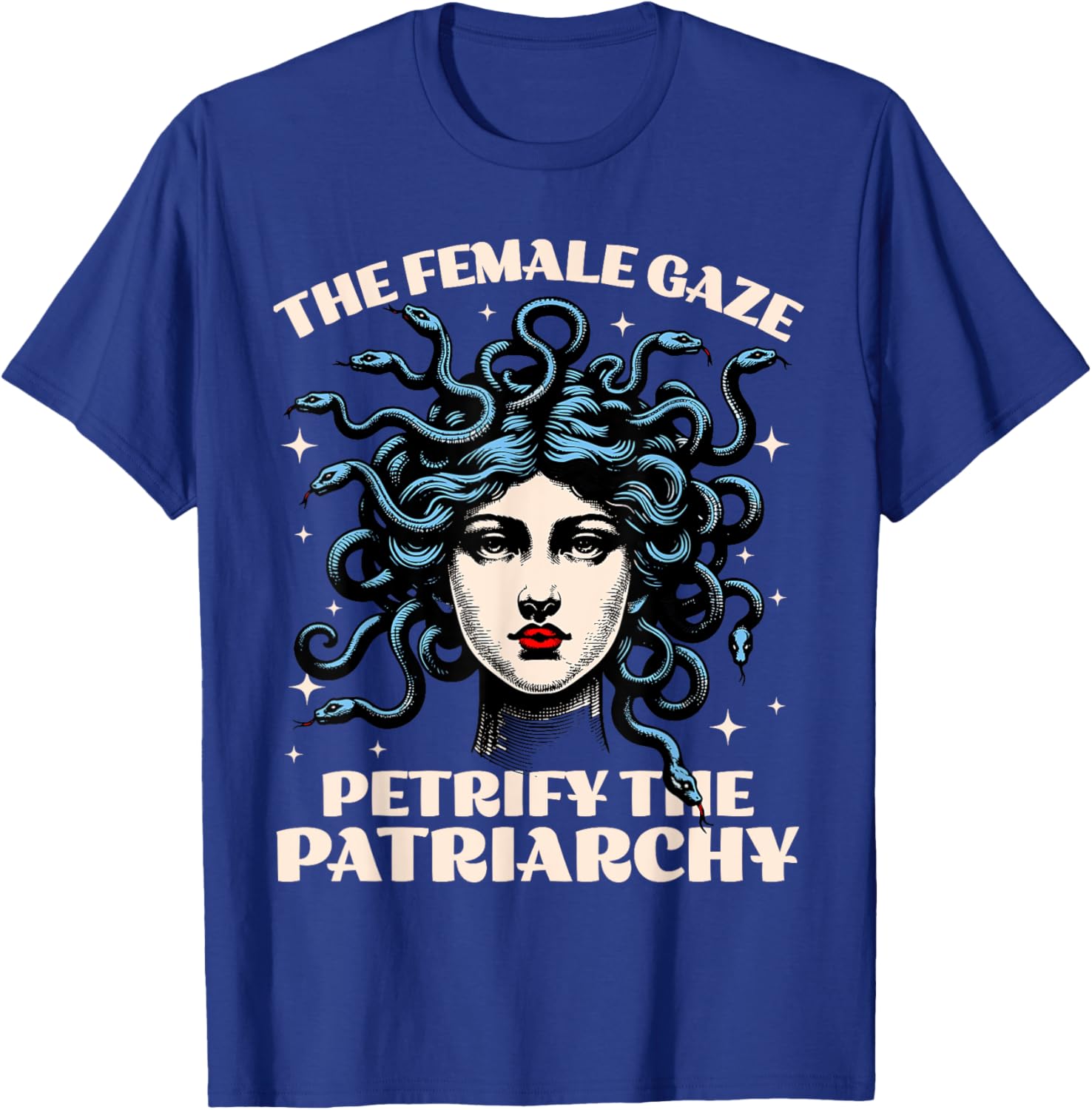 Funny Feminist Medusa T-Shirt - Petrify The Patriarchy Fashion Tee - 7