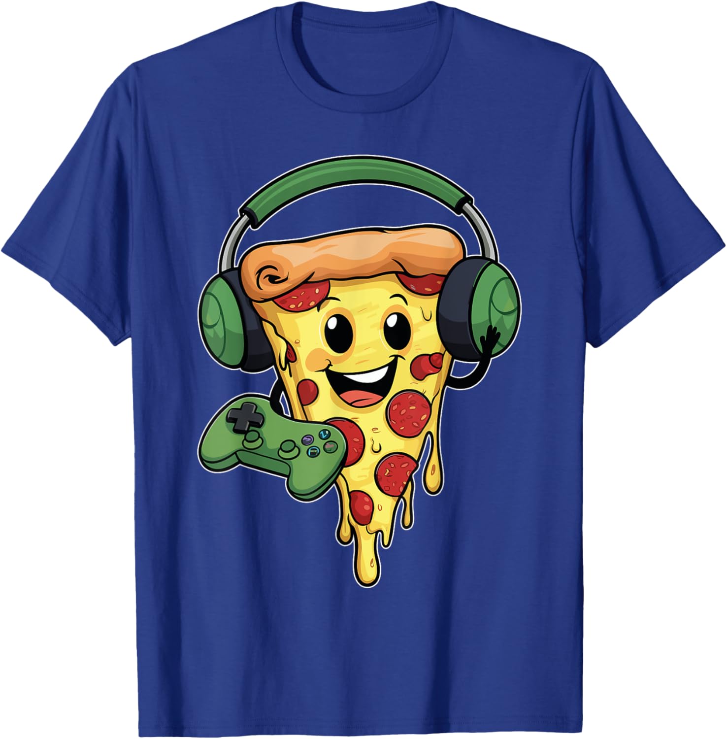 Funny Gamer Pizza Lovers T-Shirt for Video Game Enthusiasts - 3