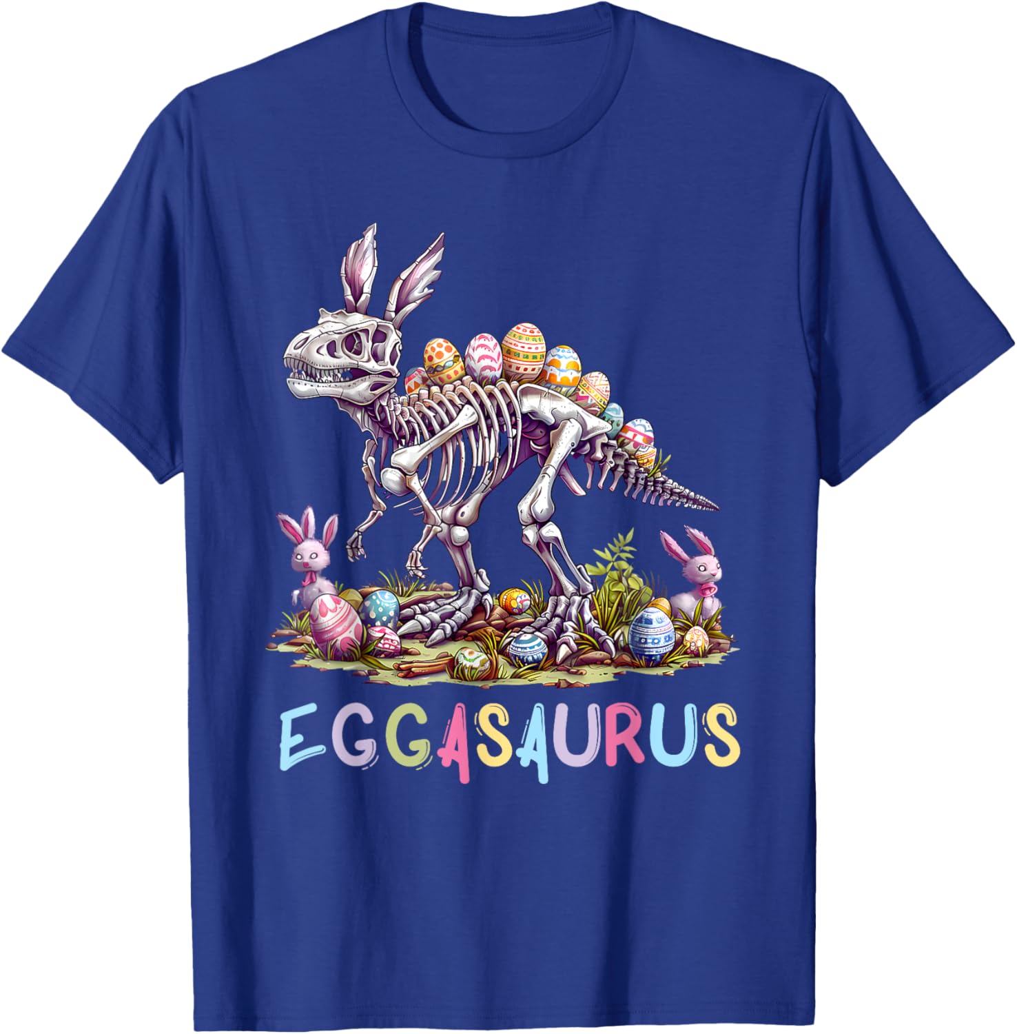 Eggasaurus Dinosaur Toddler T-Shirt for Boys - Fun Easter Stegosaurus Design - 8