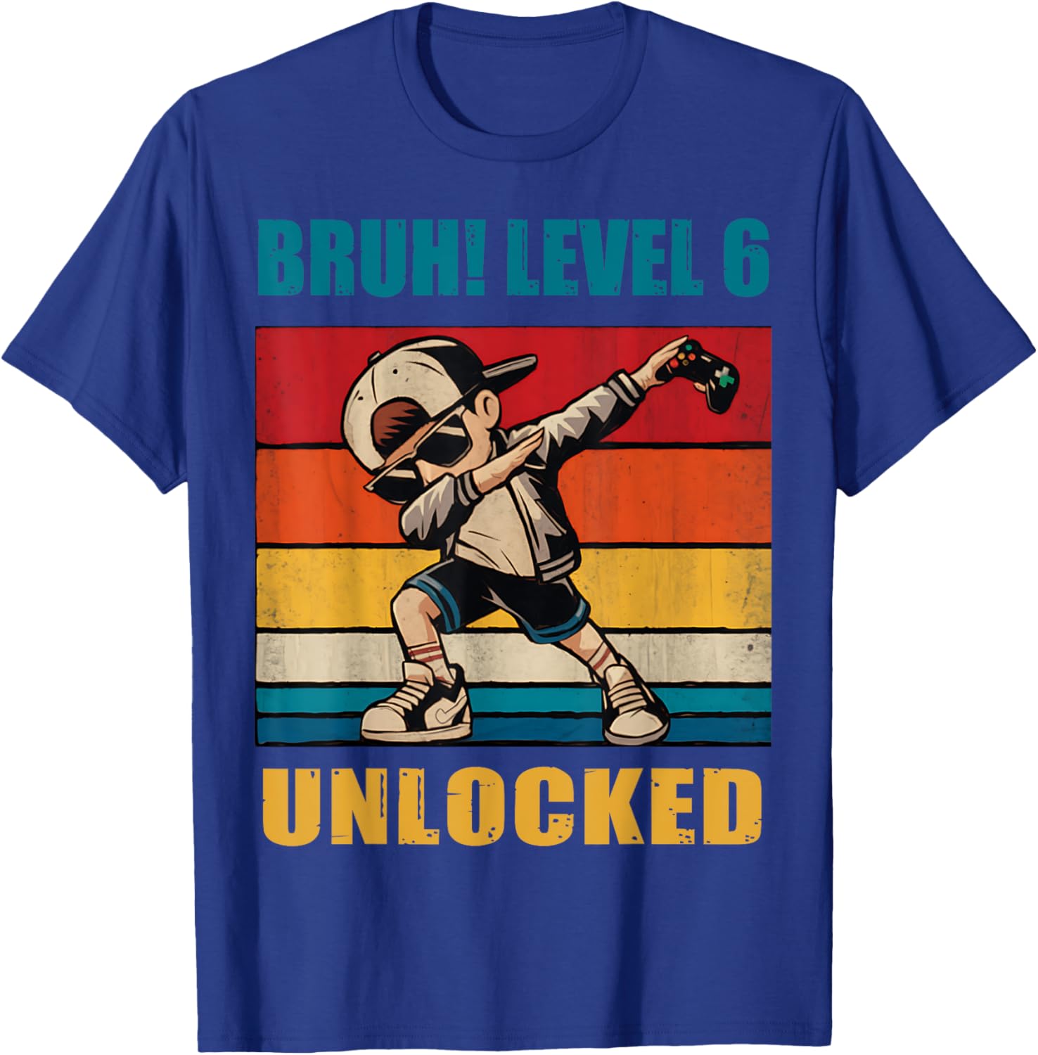 Cool Dabbing Gamer T-Shirt for 6 Year Old Birthday Celebration - 9