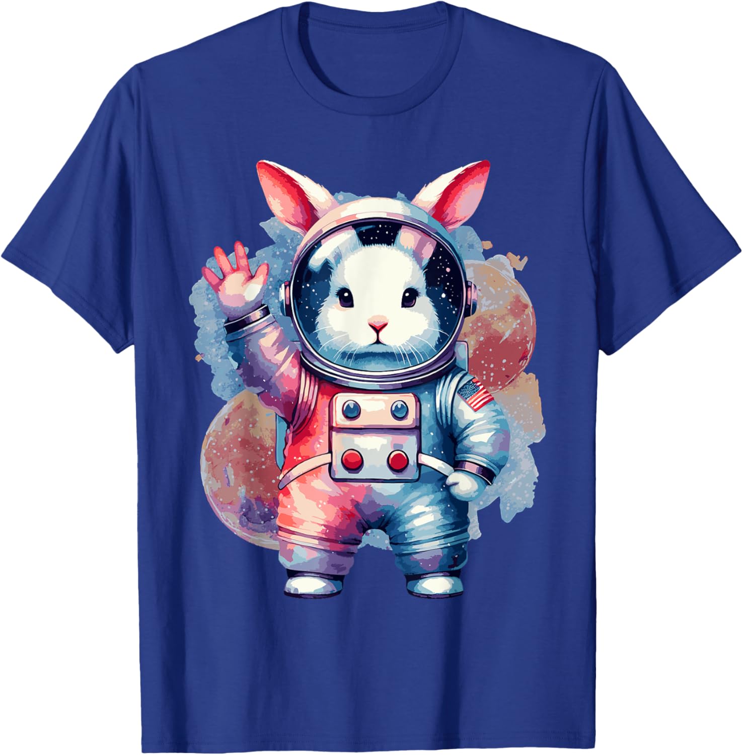 Funny Bunny Rabbit Astronaut Costume Easter T-Shirt for Kids - 25