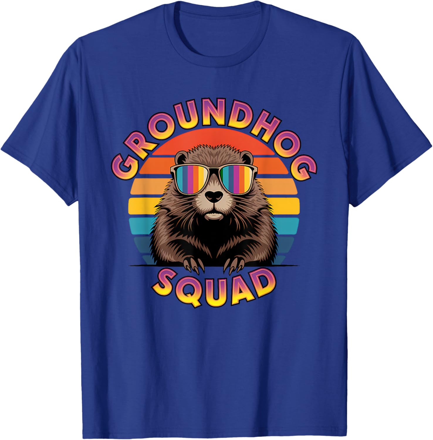 Funny Groundhog Squad Happy Groundhog Day 2025 T-Shirt for All Ages - 4