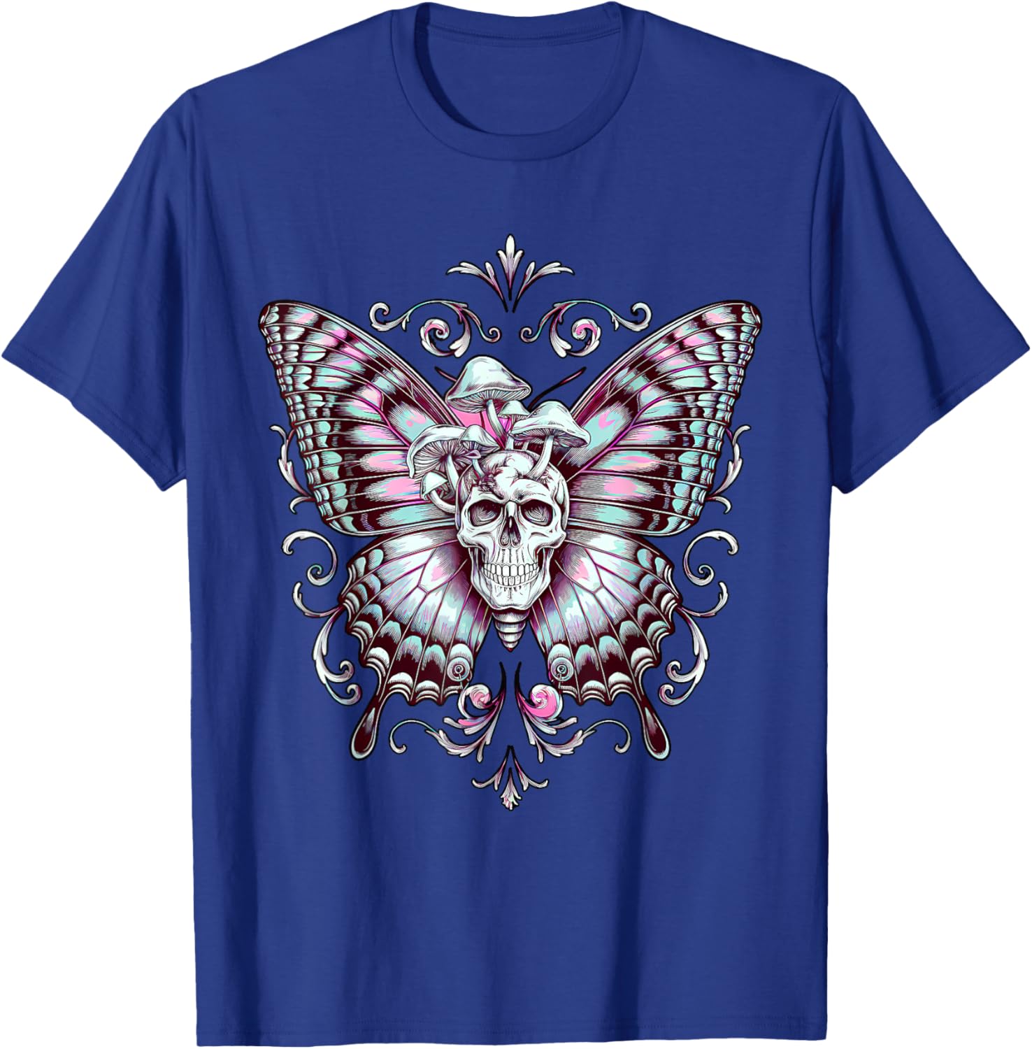 Fairy Grunge Skeleton Butterfly Wings T-Shirt for Aesthetic Fashion - 7