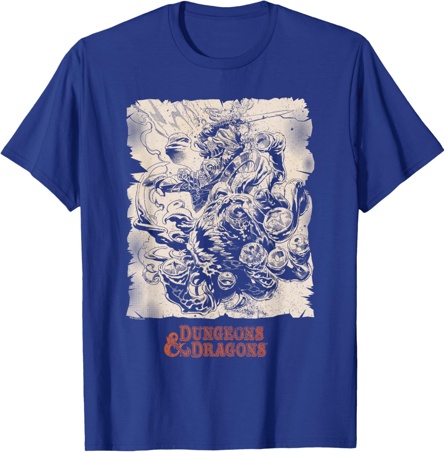 Dungeons and Dragons Retro Beholder Combat T-Shirt for Gamers - 3