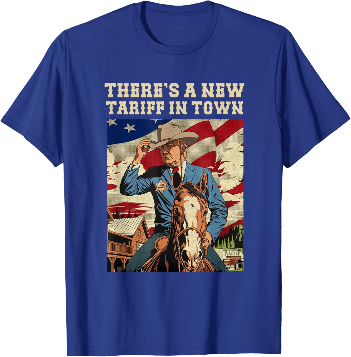 Cool There's A New Tariff In Town T-Shirt for Fun Casual Wear - 12