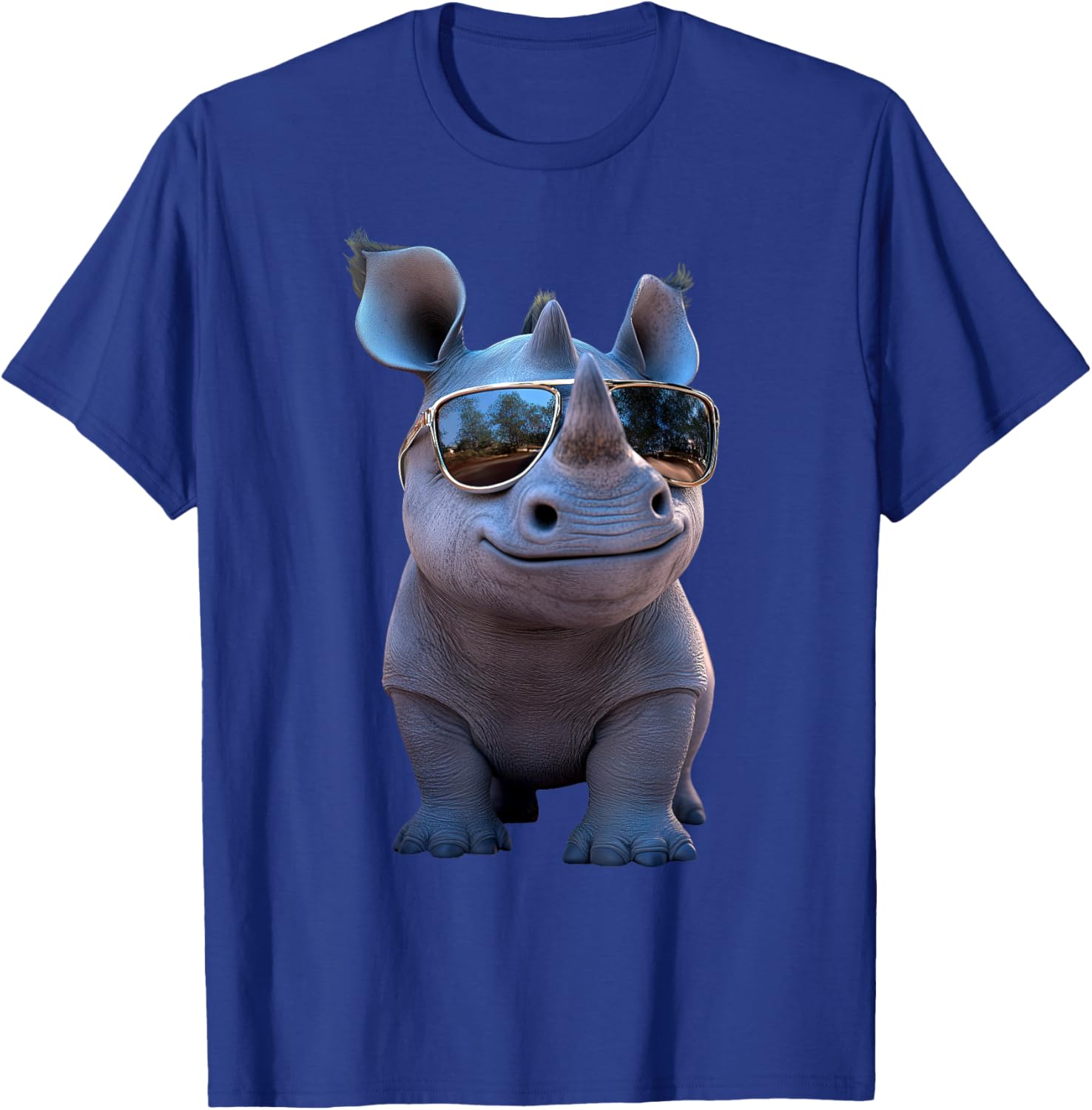 Cute Rhino Safari T-Shirt for Animal Lovers | White Rhinoceros Apparel - 24