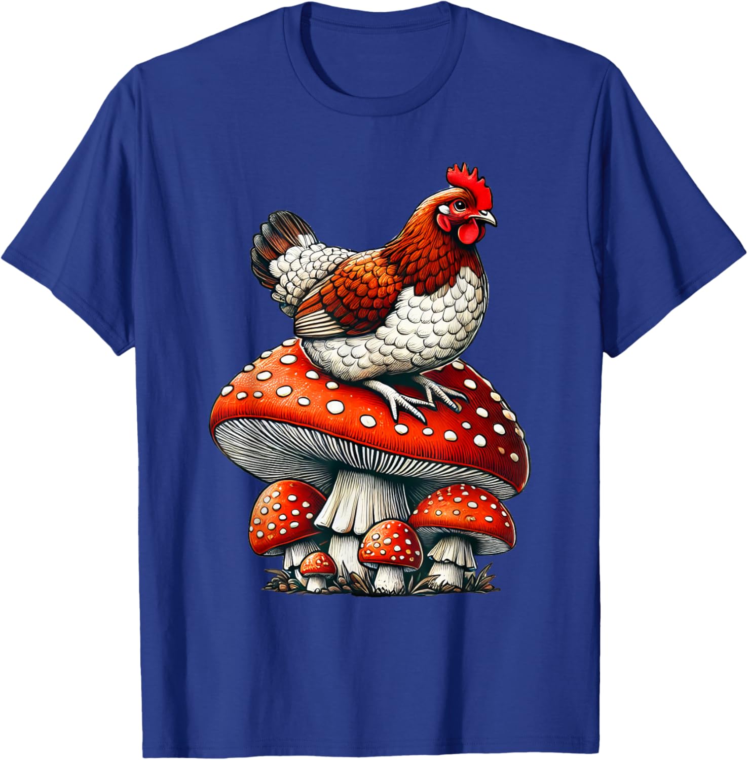 Cute Chicken Mushroom T-Shirt for Fun and Stylish Casual Wear - 3