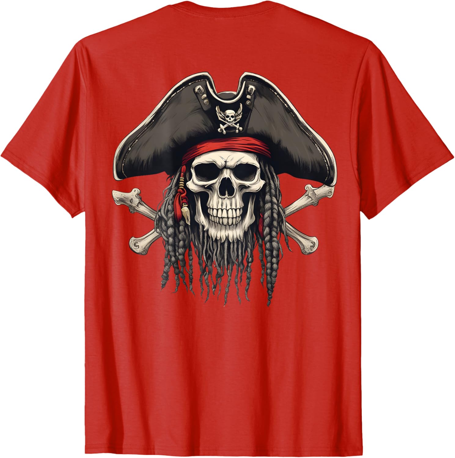 Cool Pirate Skull and Crossbones Jolly Roger T-Shirt for Adventurers - 11