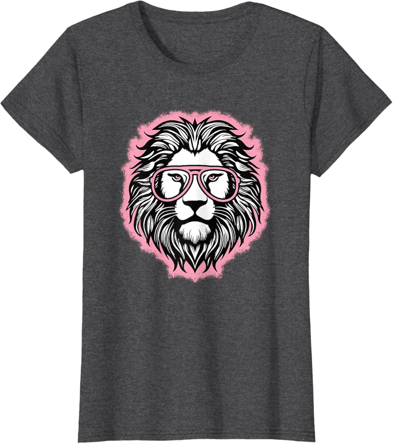 Cute Pink Lion T-Shirt for Women and Girls - Perfect for Lion Lovers - 3
