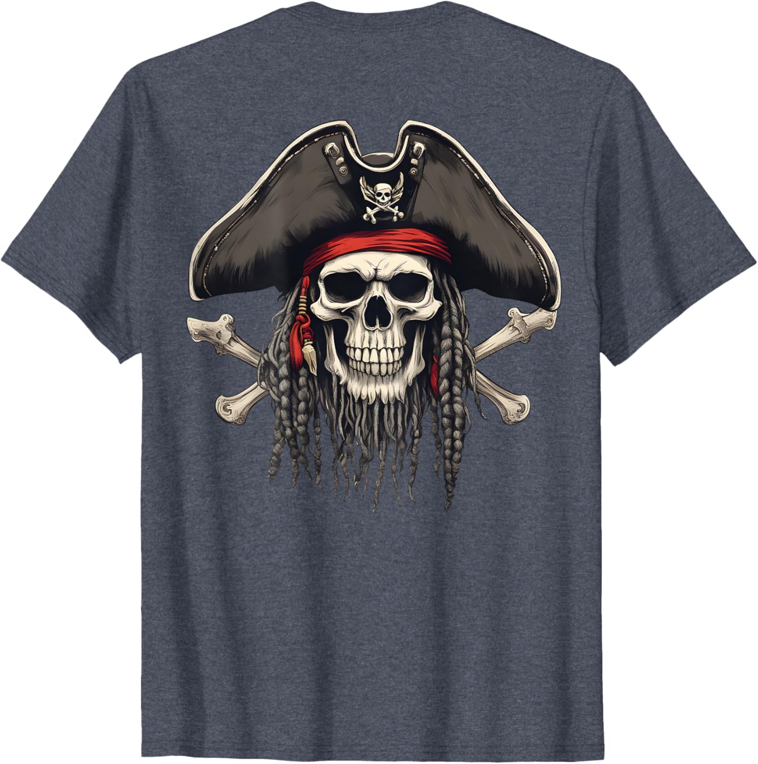 Cool Pirate Skull and Crossbones Jolly Roger T-Shirt for Adventurers - 3