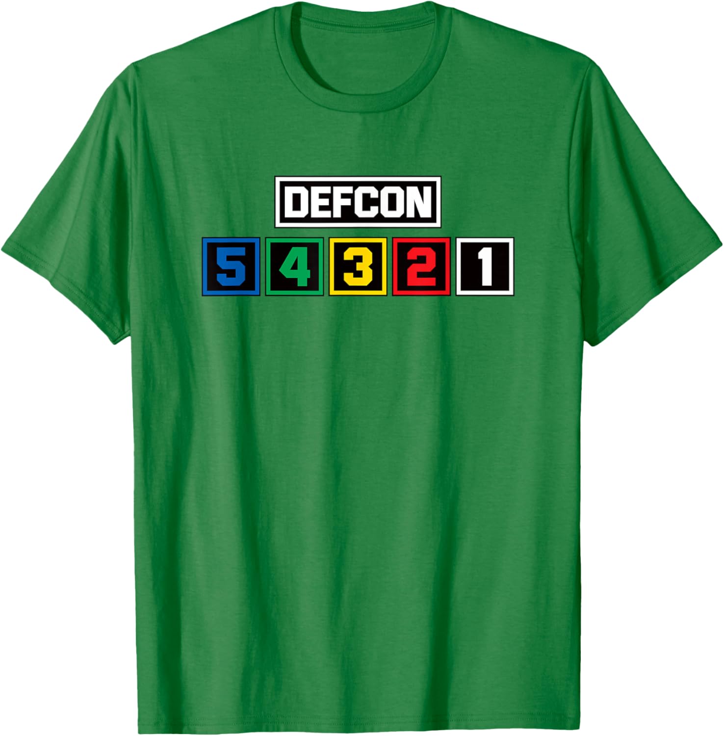 Defcon Alert T-Shirt US Defense Readiness Condition Light Meter Design - 4