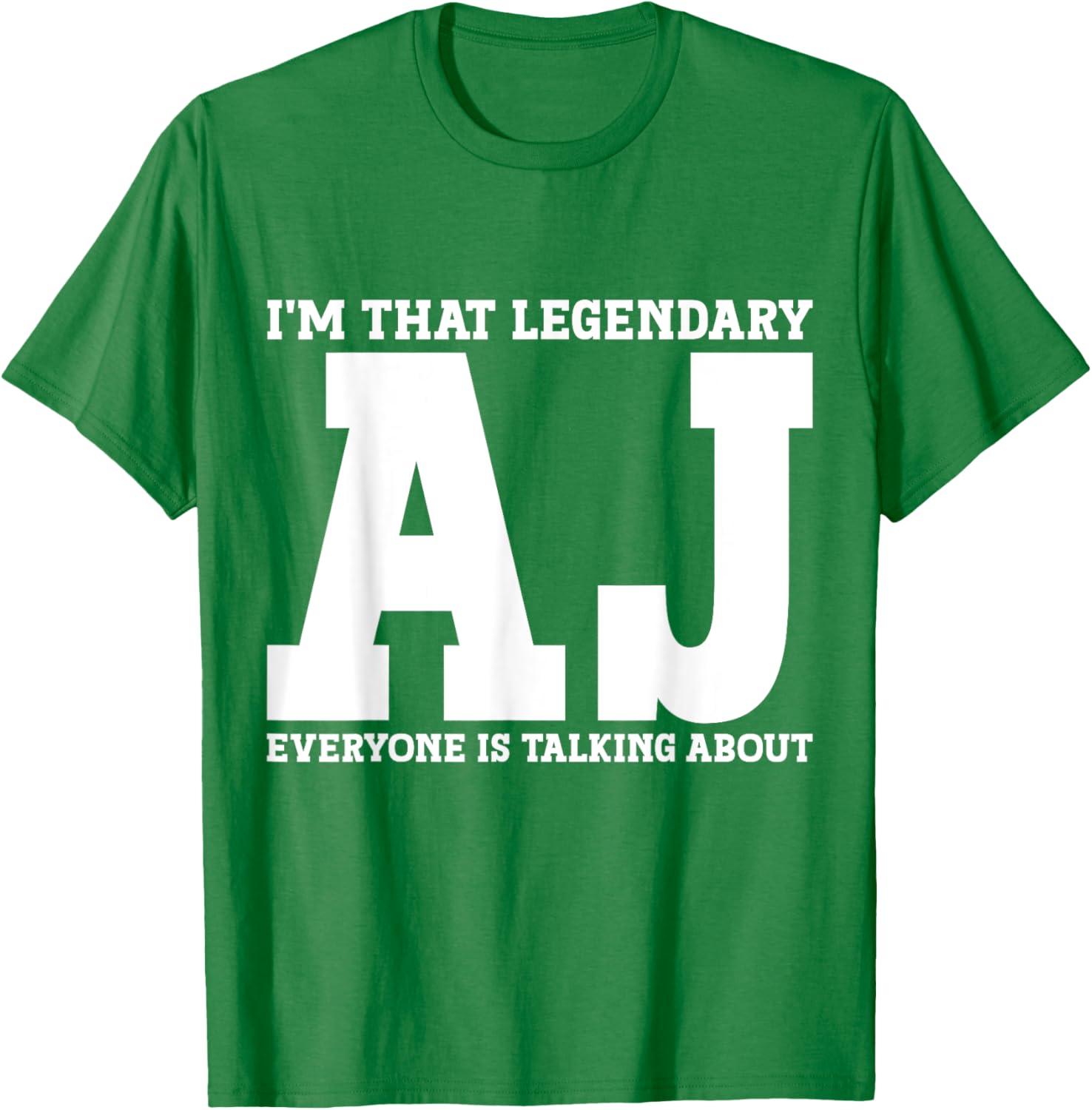 Funny AJ Personal Name T-Shirt for Unique Style and Casual Comfort - 8