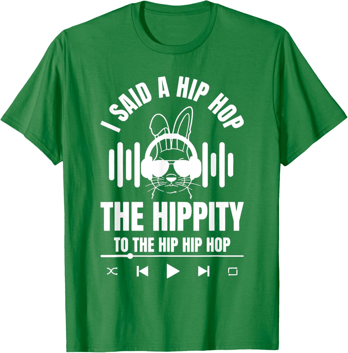 Funny Hip Hop Bunny Easter T-Shirt for Trendy Holiday Style - 7
