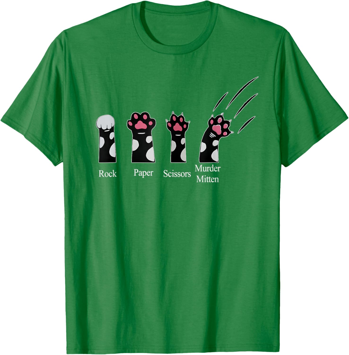 Cute Cats Rock Paper Scissors Murder Mittens Funny T-Shirt for Cat Lovers - 15