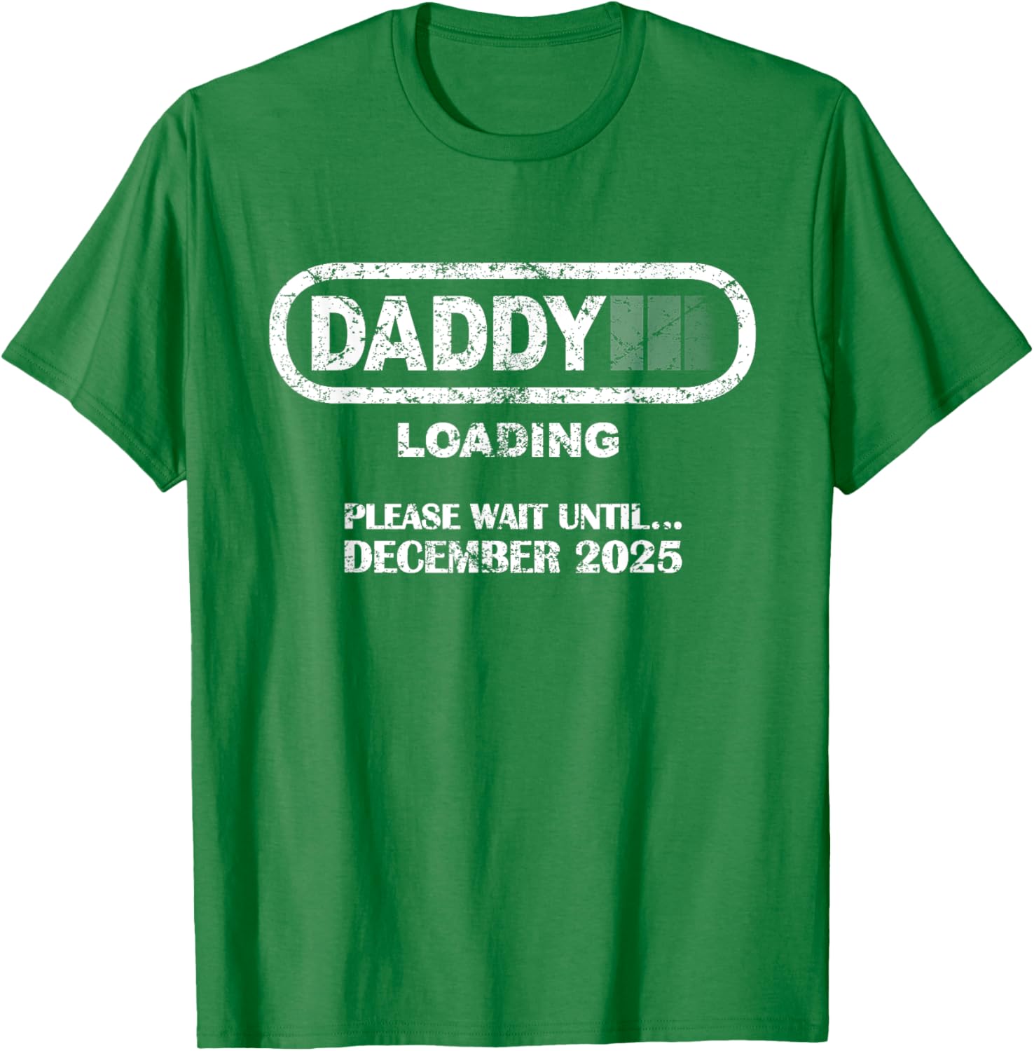 Daddy To Be December 2025 Vintage Style New Dad Loading T-Shirt - 24