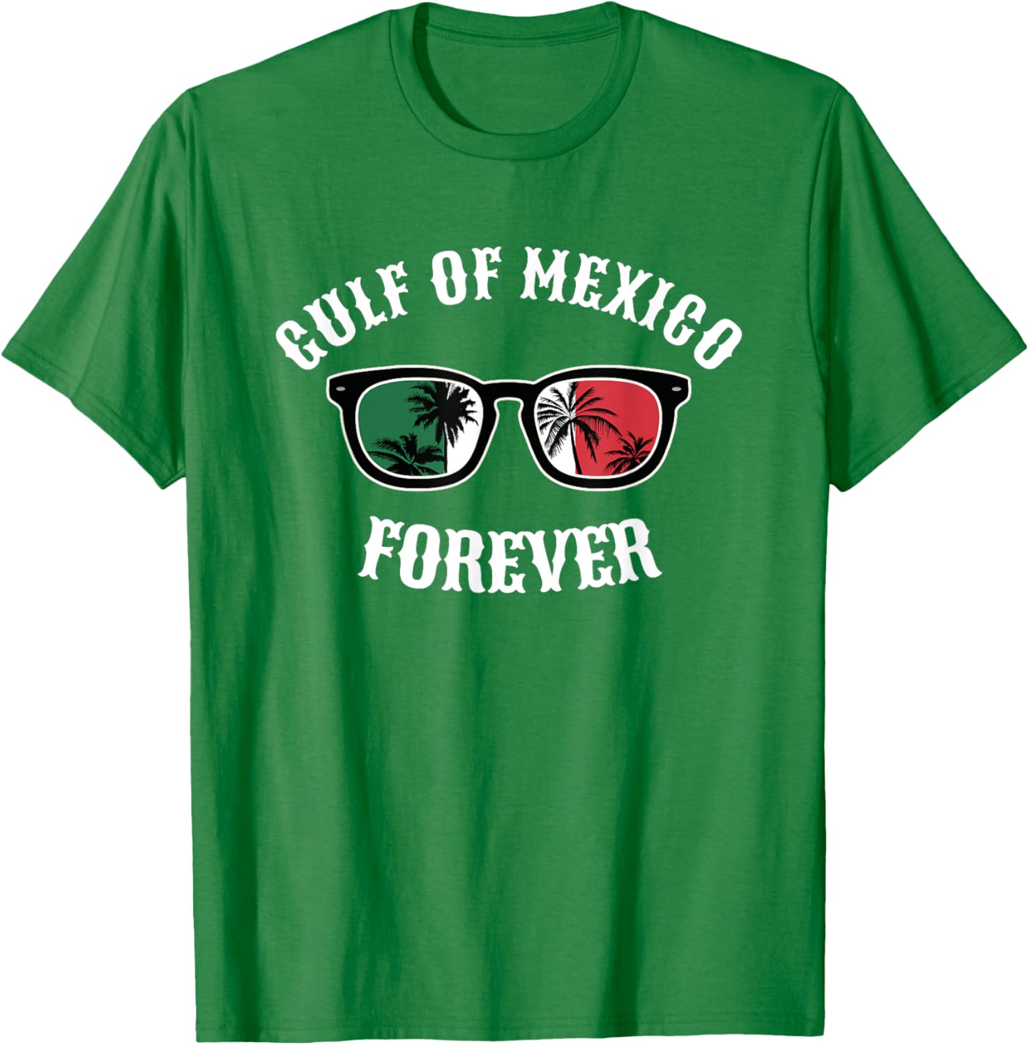 Gulf of Mexico Pride Mexican Flag Beach T-Shirt for Fun Summer Days - 20