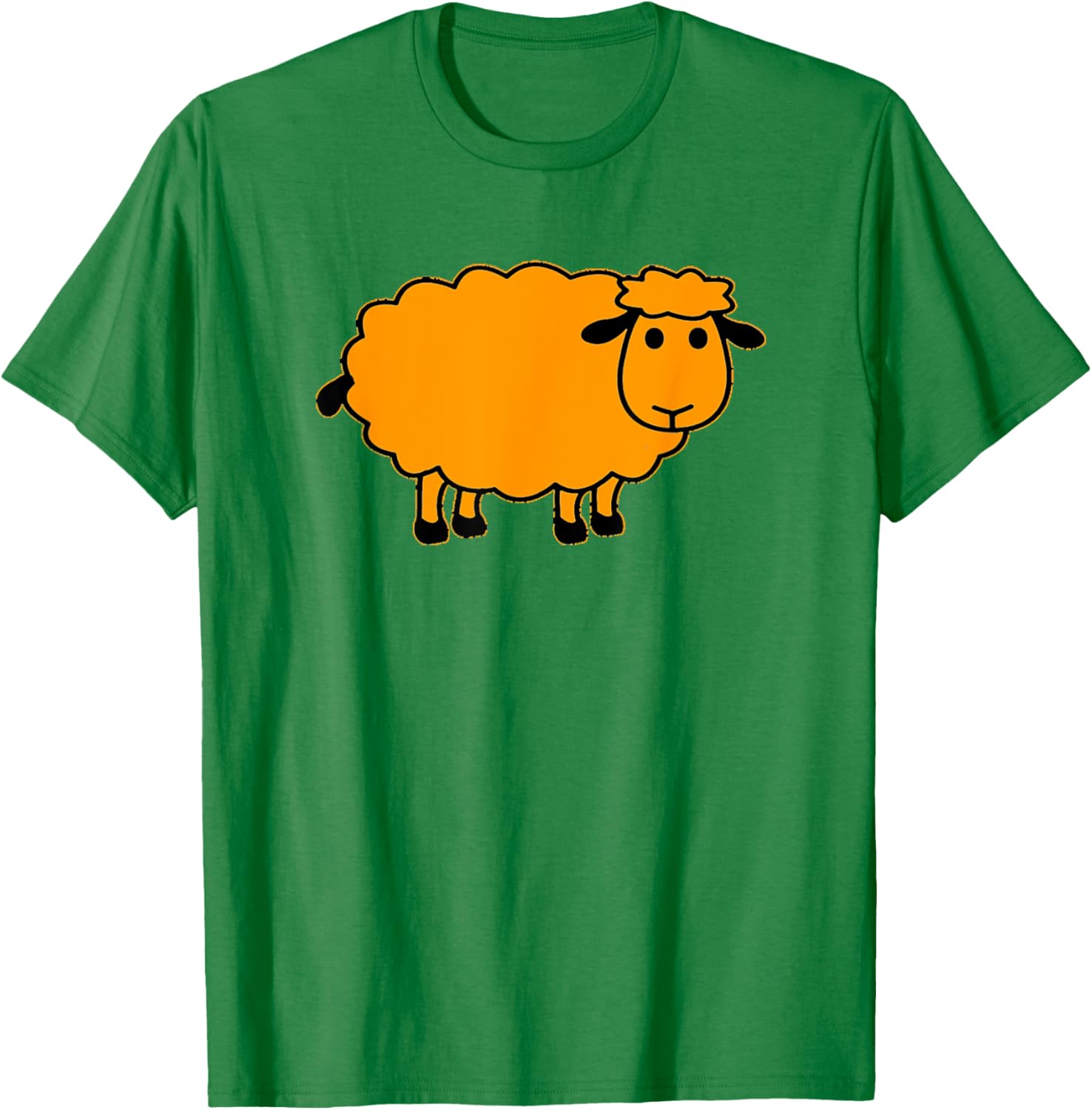 Cute Orange Sheep T-Shirt for Stylish Comfort in Clothing and Accessories - 21