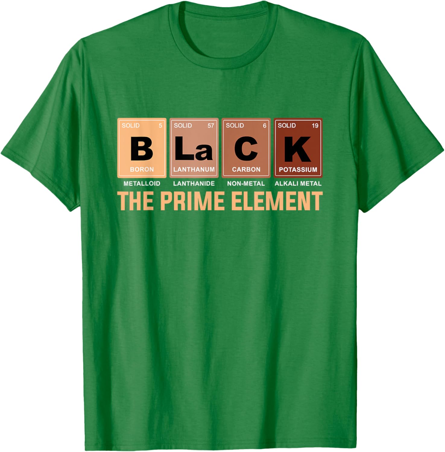 Celebrate Black History Month with the Prime Element Periodic Table T-Shirt - 8