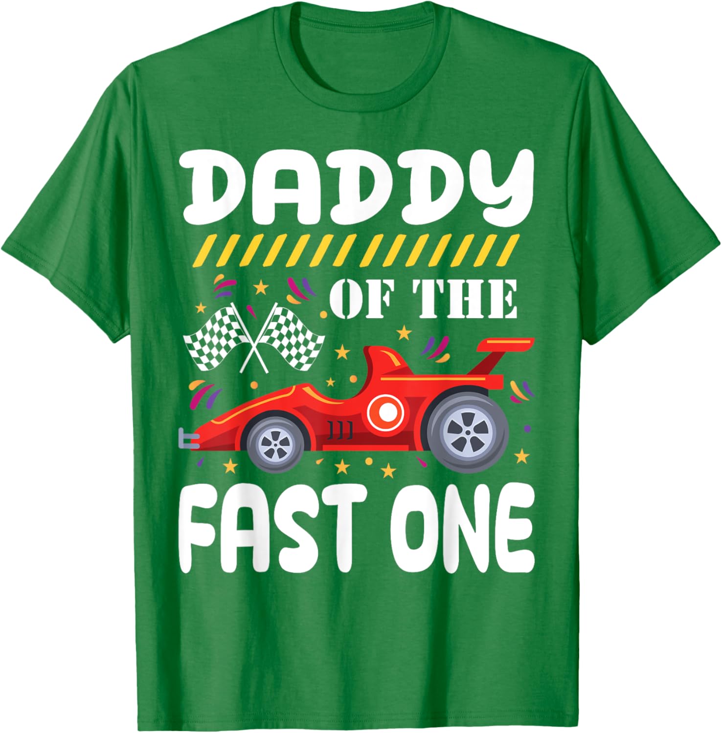 Daddy of the Fast One 1st Birthday Race Car Family Matching T-Shirt - 7