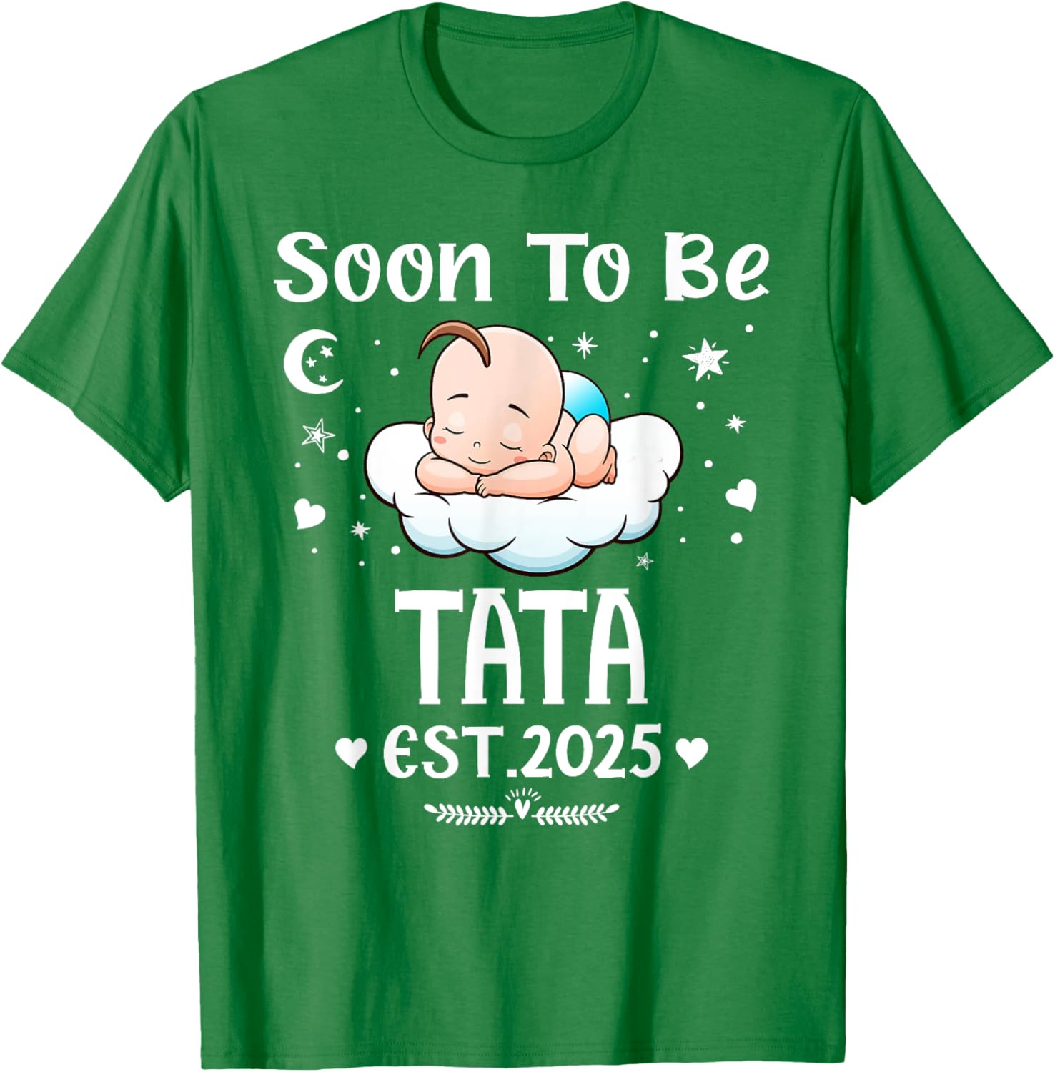 Cute Hearts Father's Day T-Shirt for 2025 by Soon To Be Tata - 24
