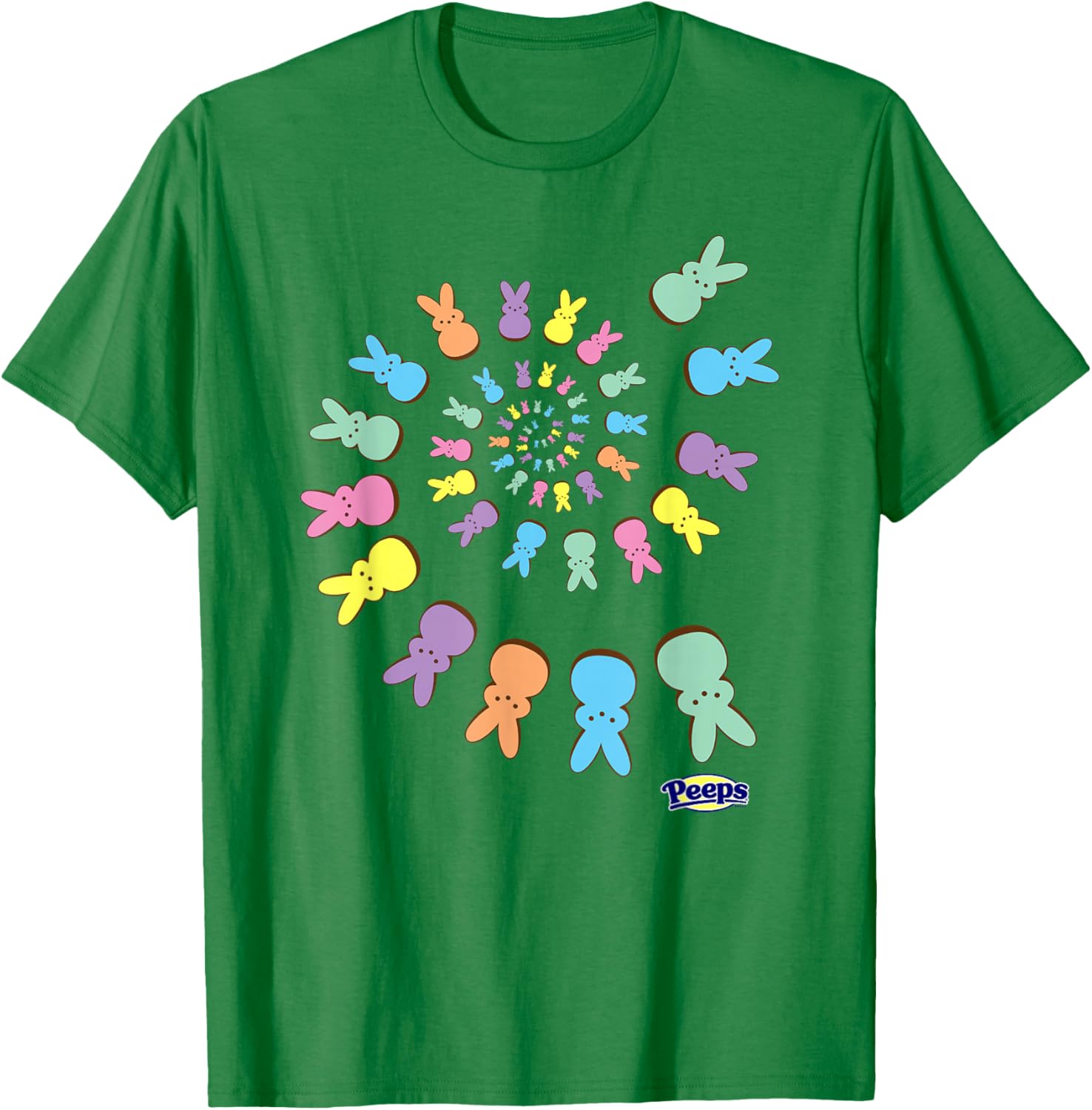 Colorful Peeps Easter T-Shirt with Sugary Bunnies Design for Fun Celebrations - 6