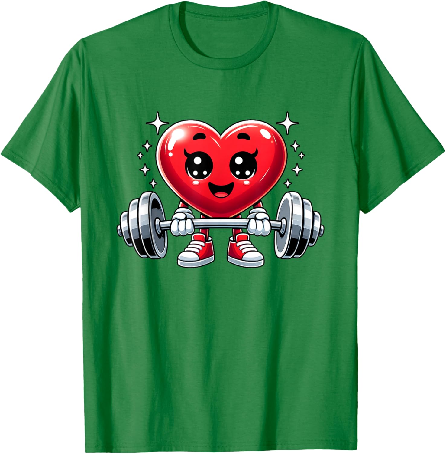 Funny Valentine's Day Heart Workout Fitness T-Shirt for Gym Lovers - 25