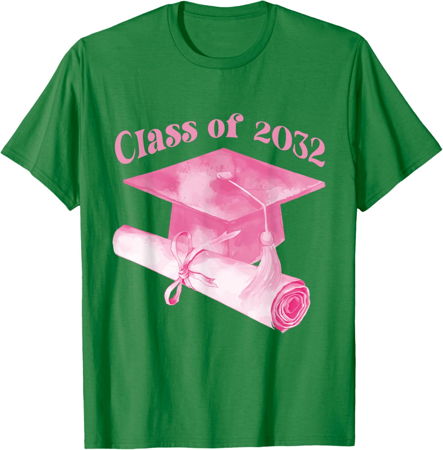 Class of 2032 Graduation Cap T-Shirt for Back to School Fun - 6