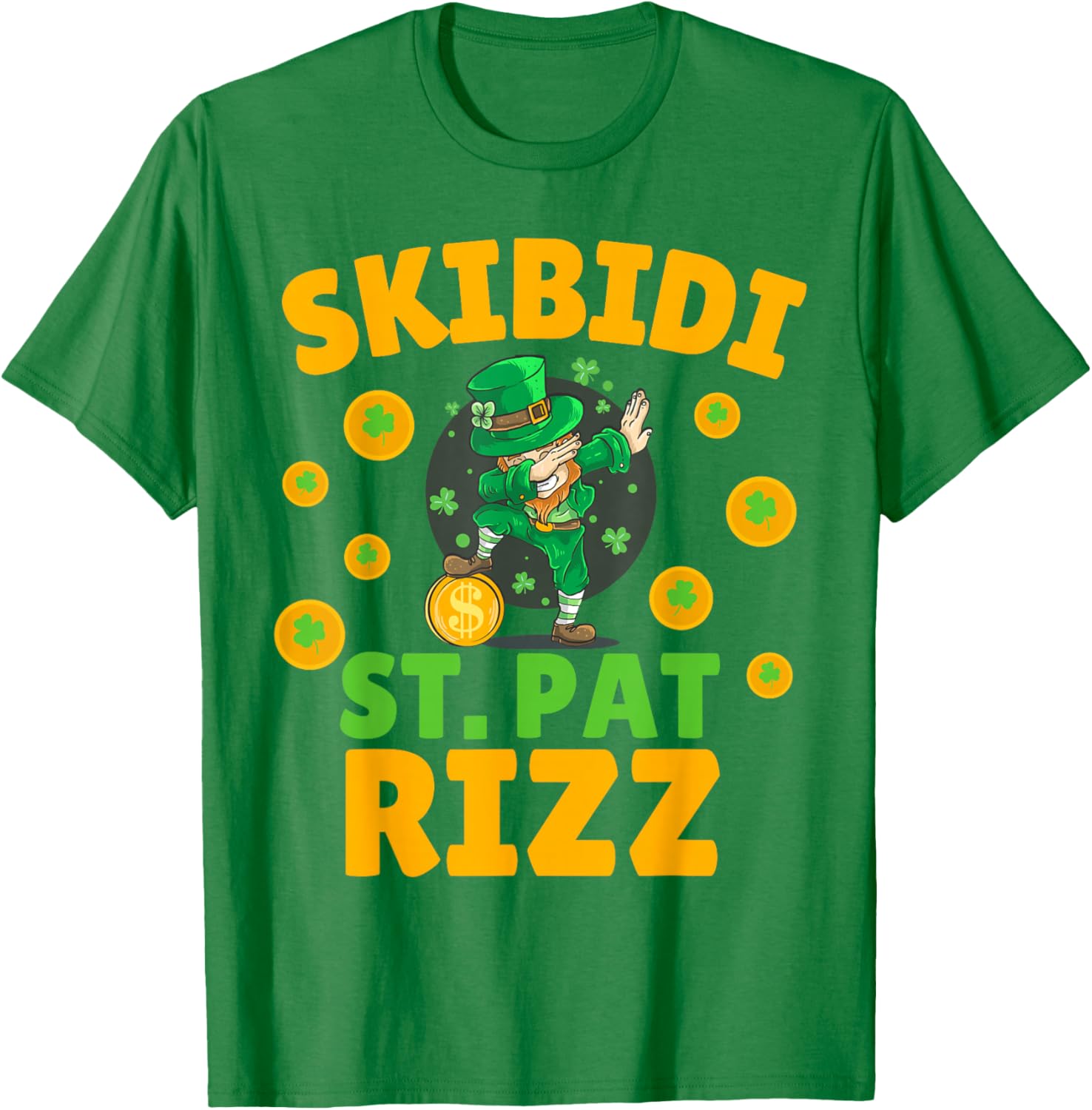 Funny St Patrick's Day Irish Skibidi Rizz T-Shirt for Festive Style - 11